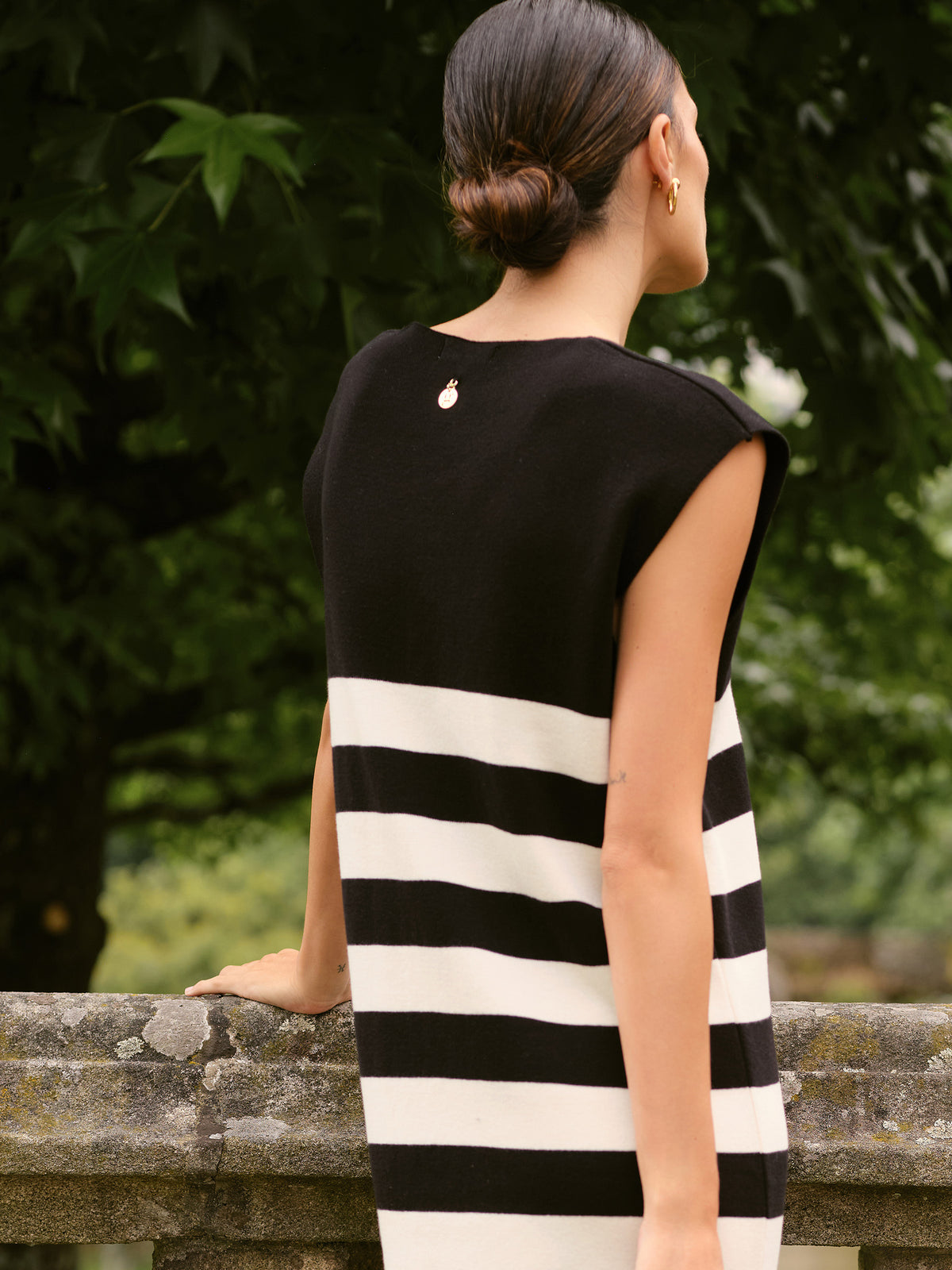 Vestido Riscas Algodão | GUIMANOS – vista 4