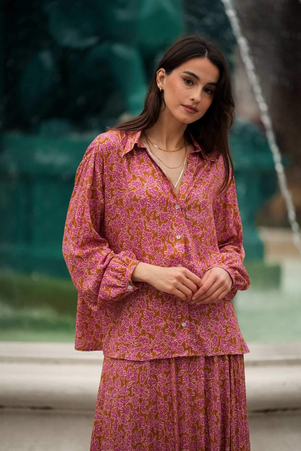 Camisa Estampada Oversized