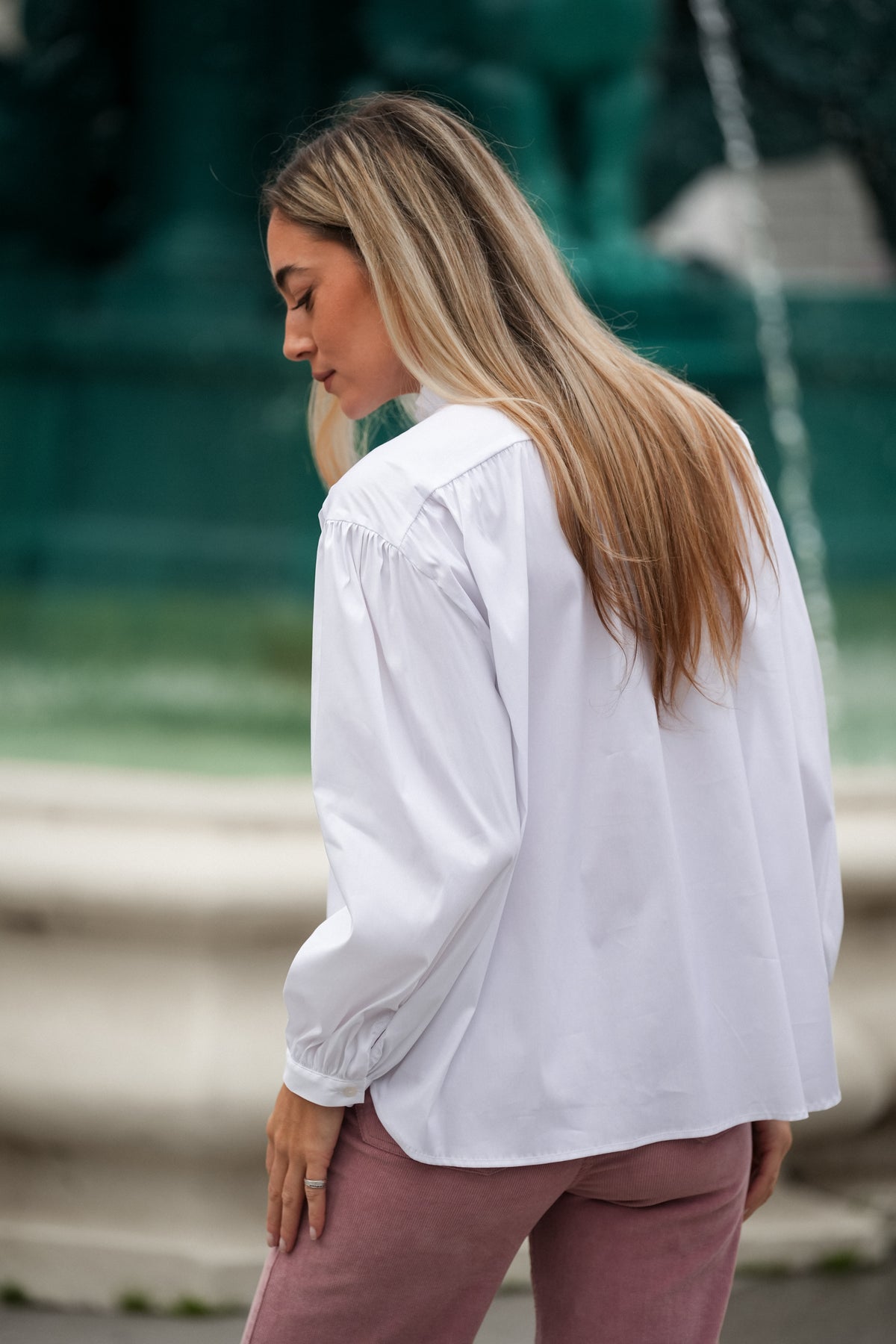 Camisa Branca com Folho