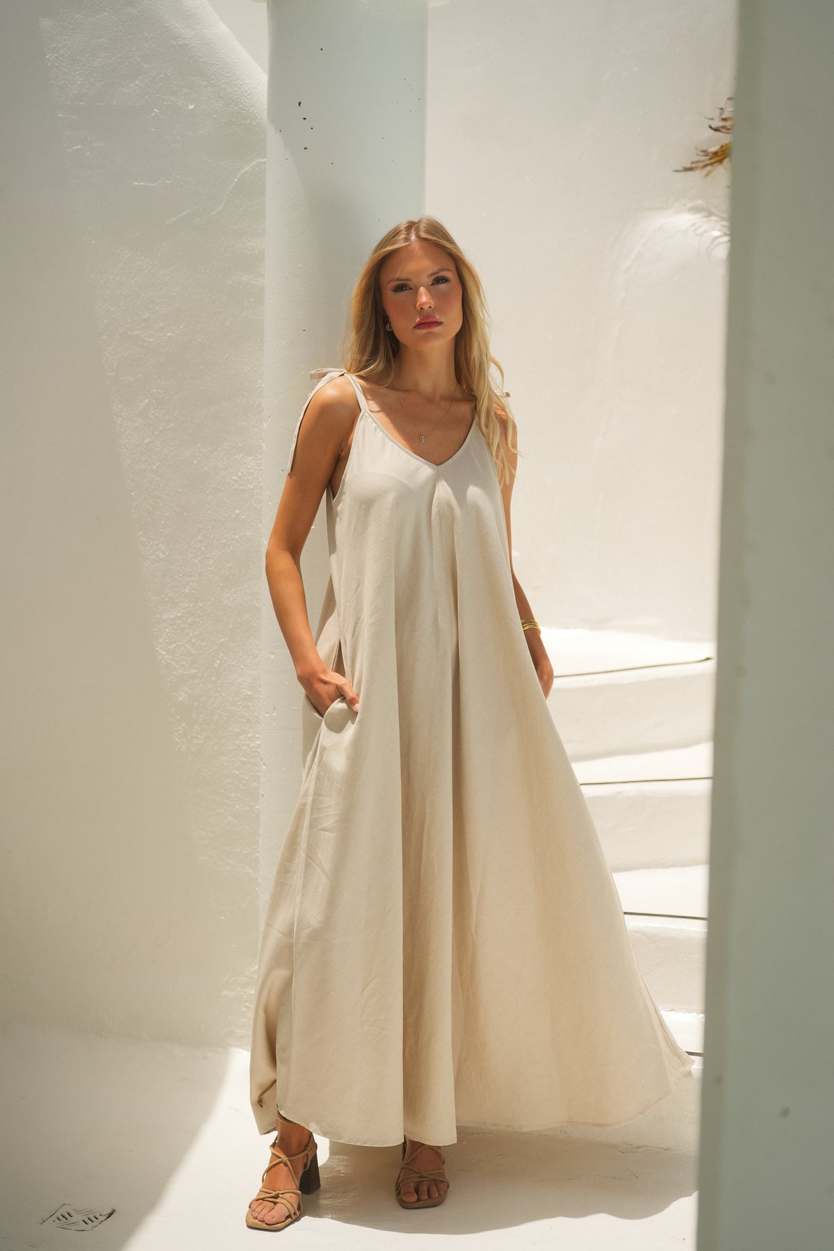 Vestido Comprido Linho