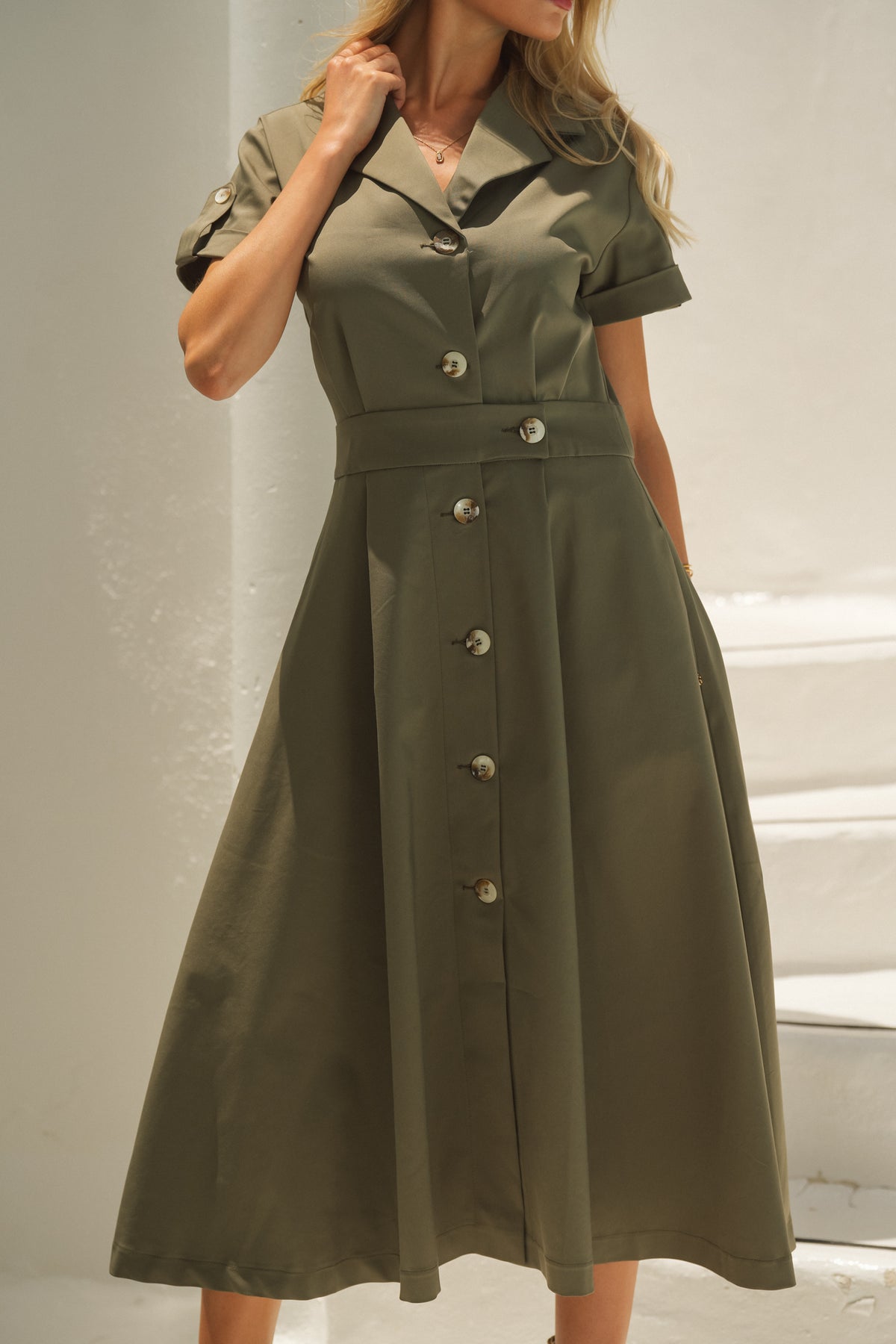 Vestido Camiseiro Verde