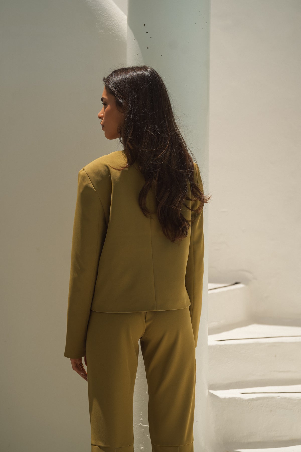 Casaco Estruturado com Botões Frontais