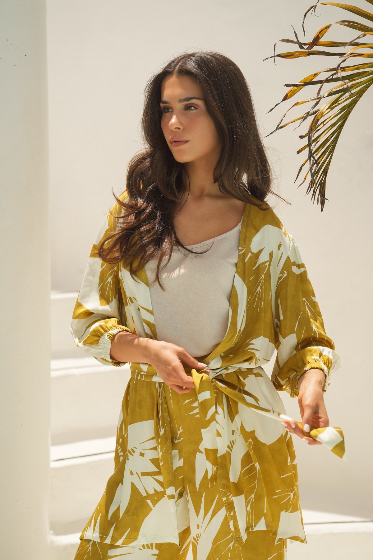 Kimono Estampado com Cinto
