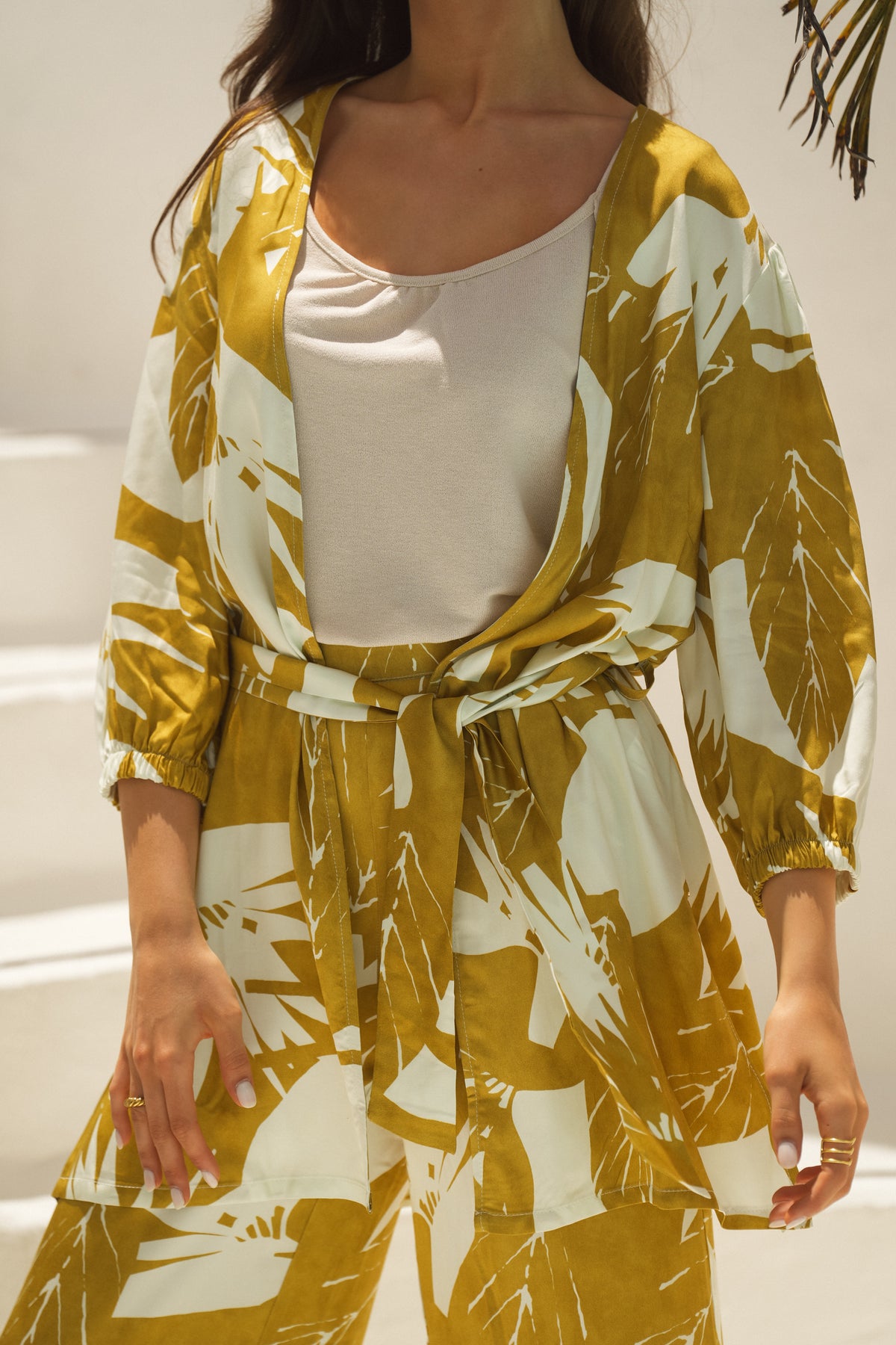 Kimono Estampado com Cinto