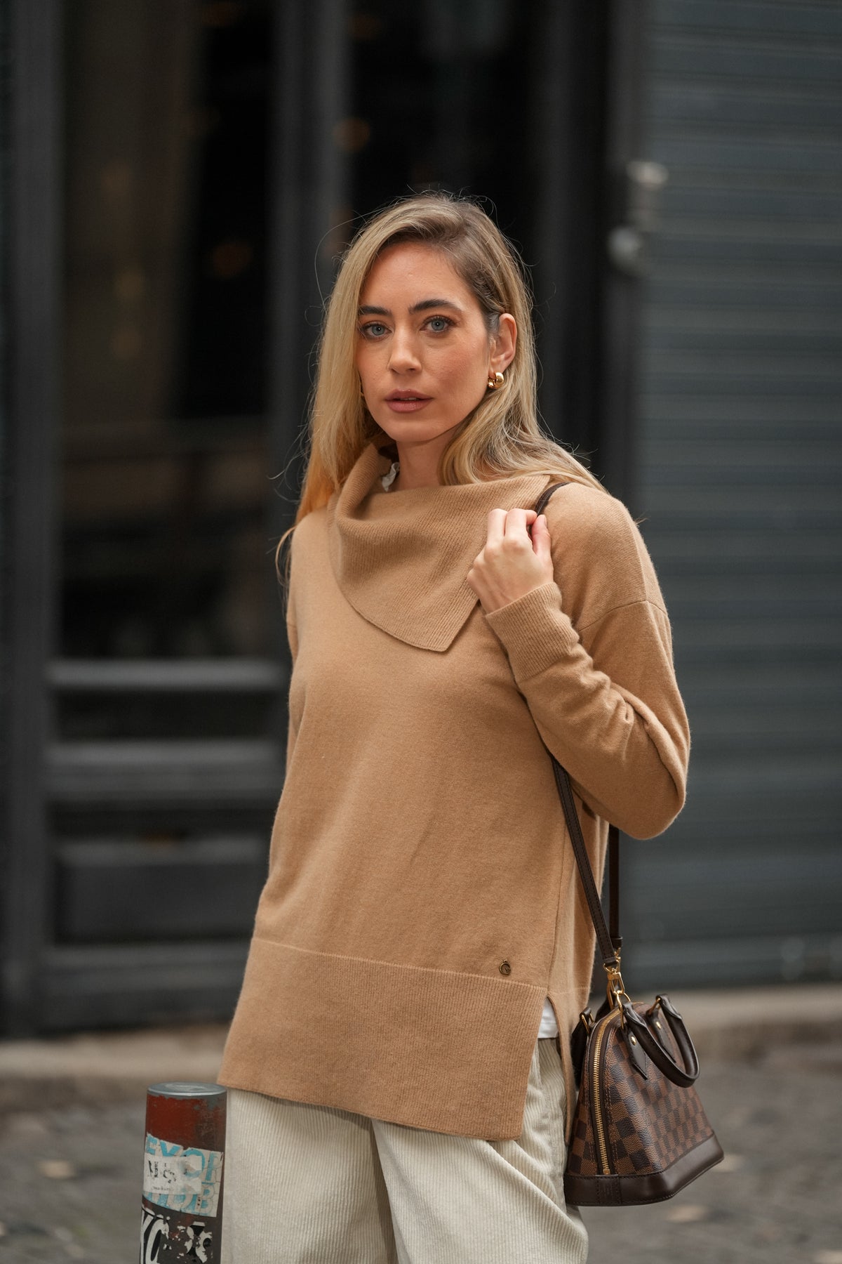 Camisola Gola Drapeada