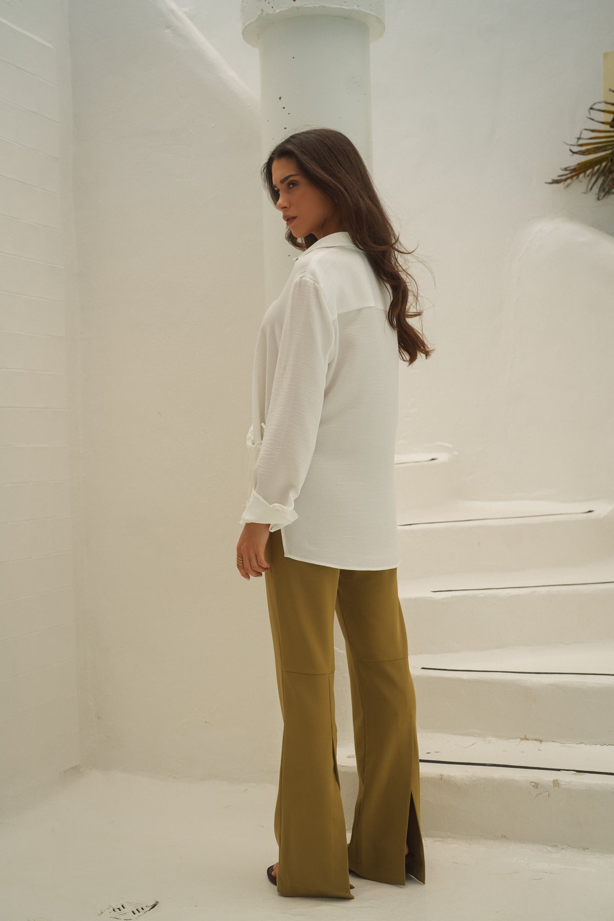 Blusa Fluida com Ajuste Lateral | GUIMANOS – vista 4