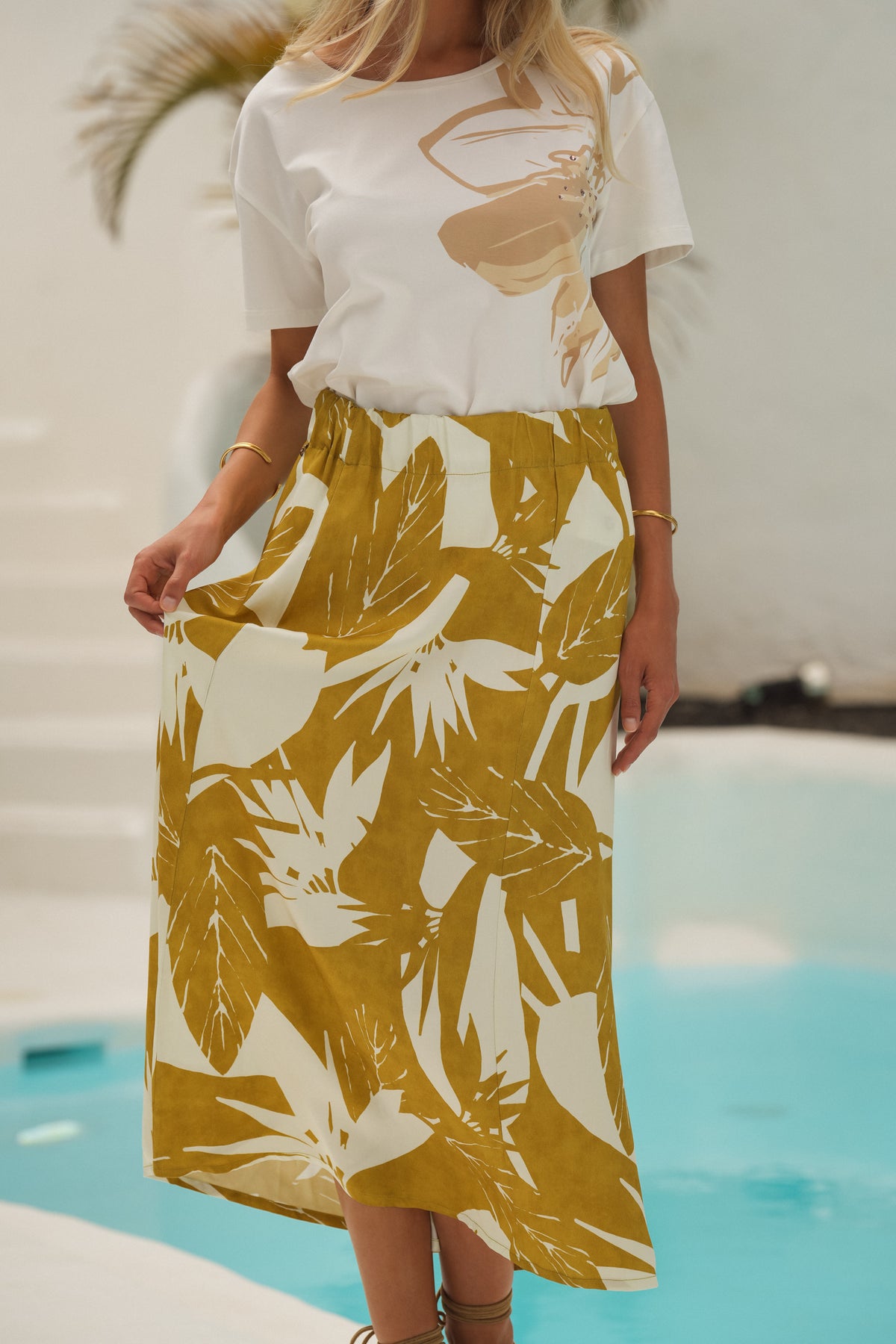 Saia Midi Estampada | GUIMANOS – vista 3