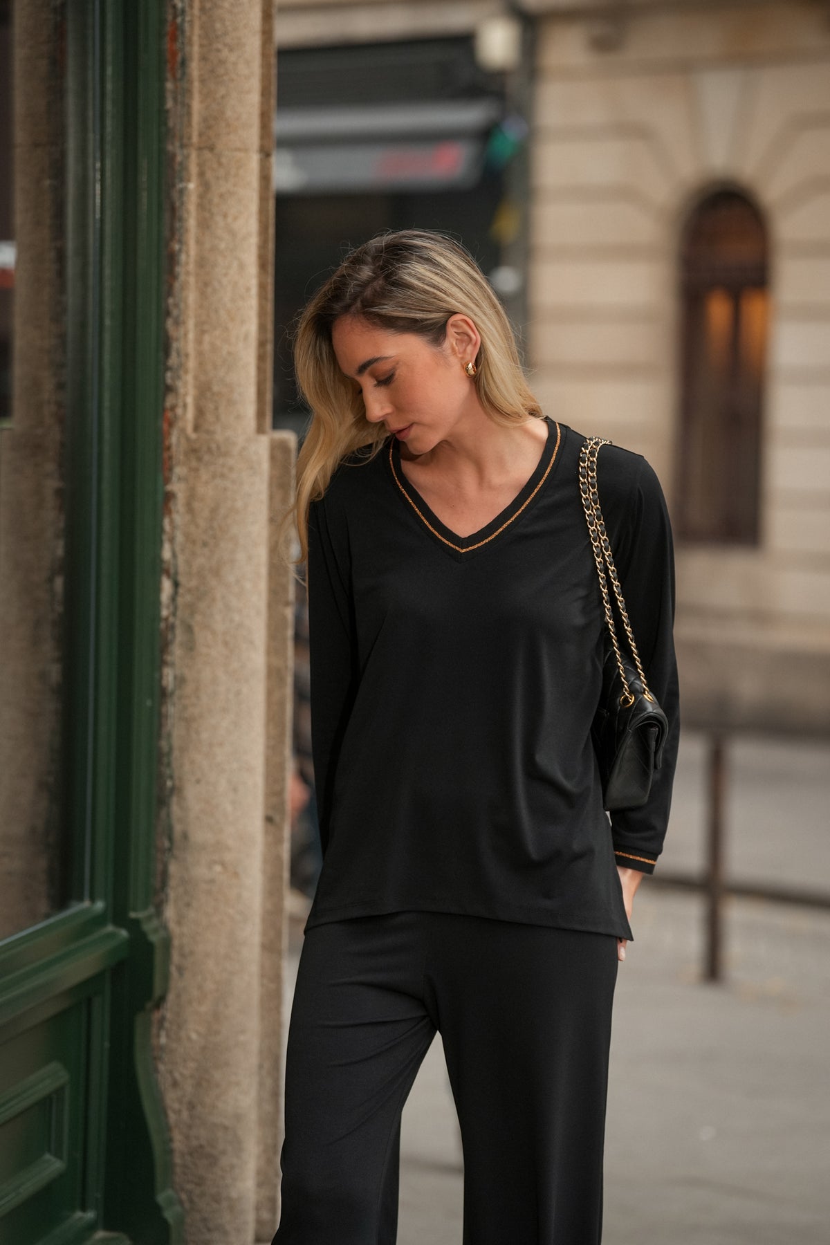 Camisola com Detalhe no Decote | GUIMANOS – vista 2