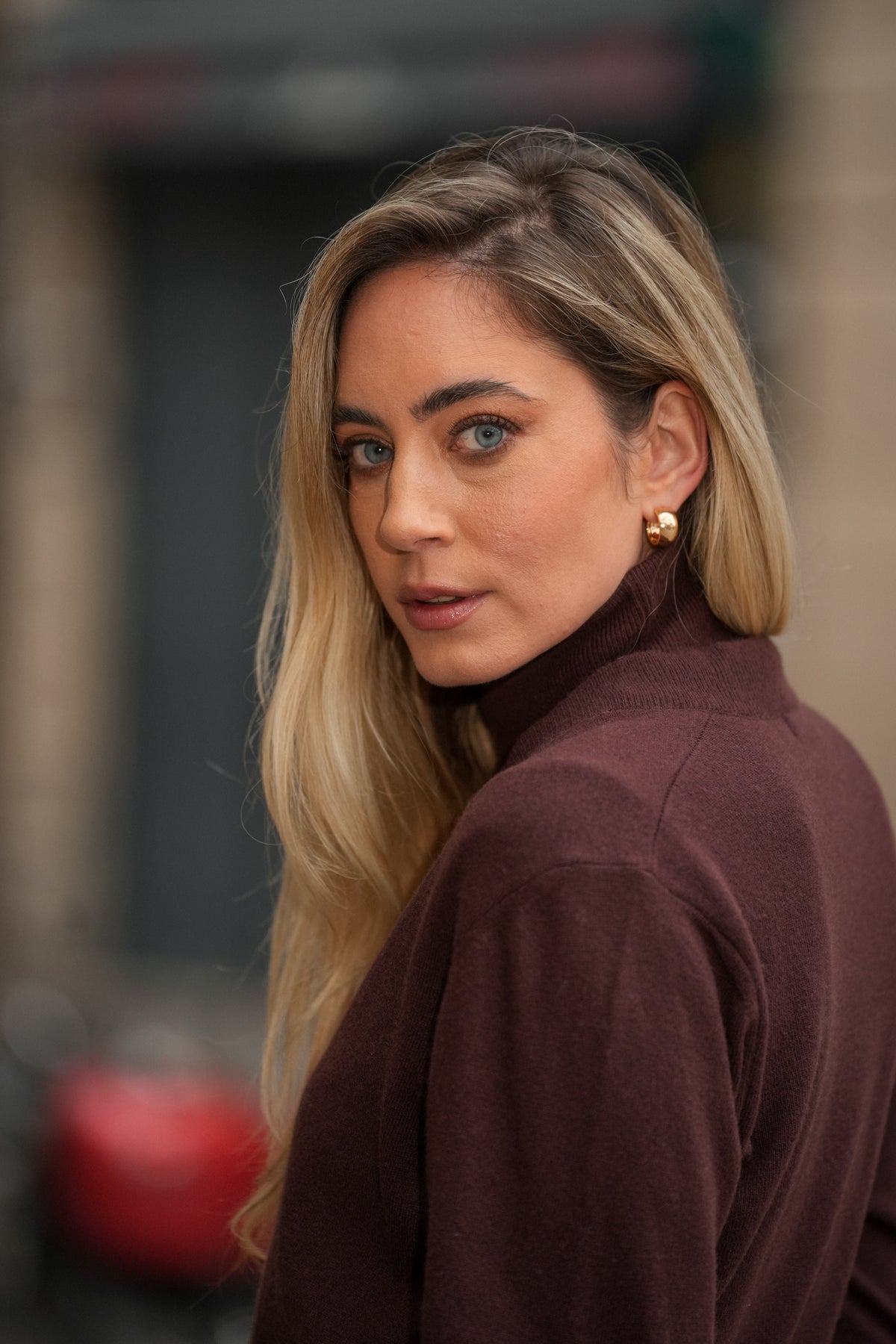 Camisola de Gola Alta Manga Curta