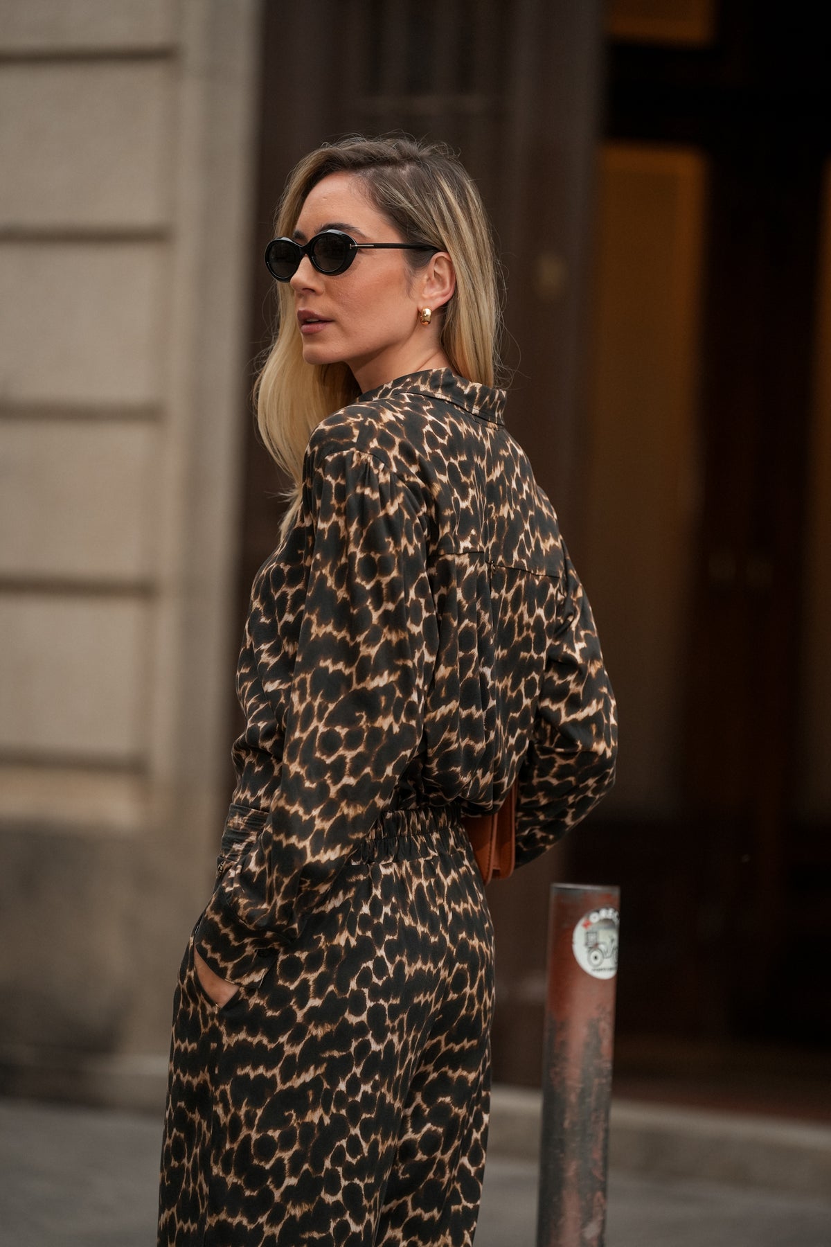 Calça Animal Print em Viscose