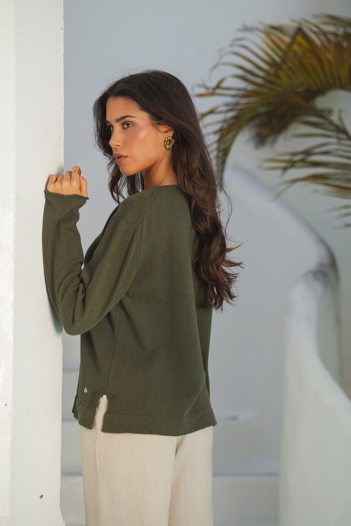 Camisola de Malha Decote em V