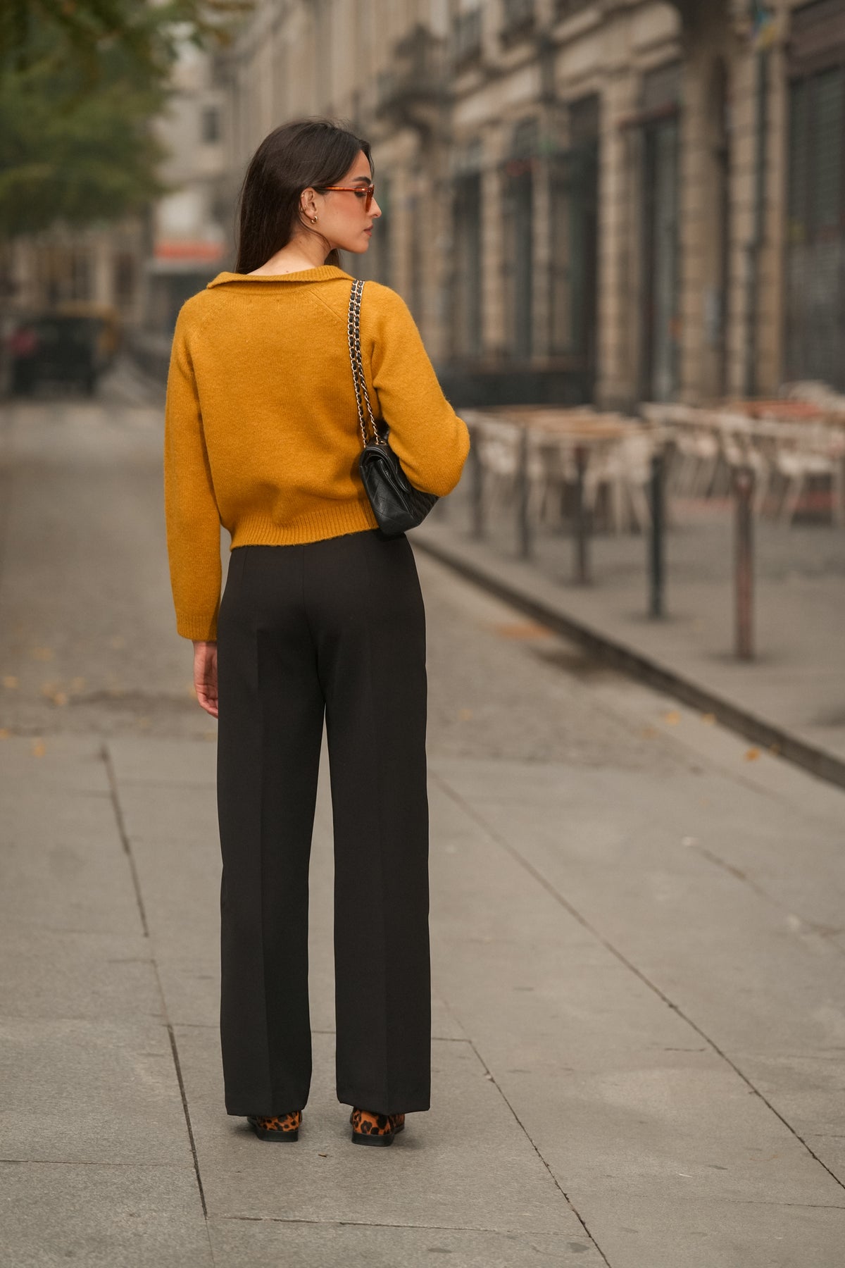 Calça Reta Preta