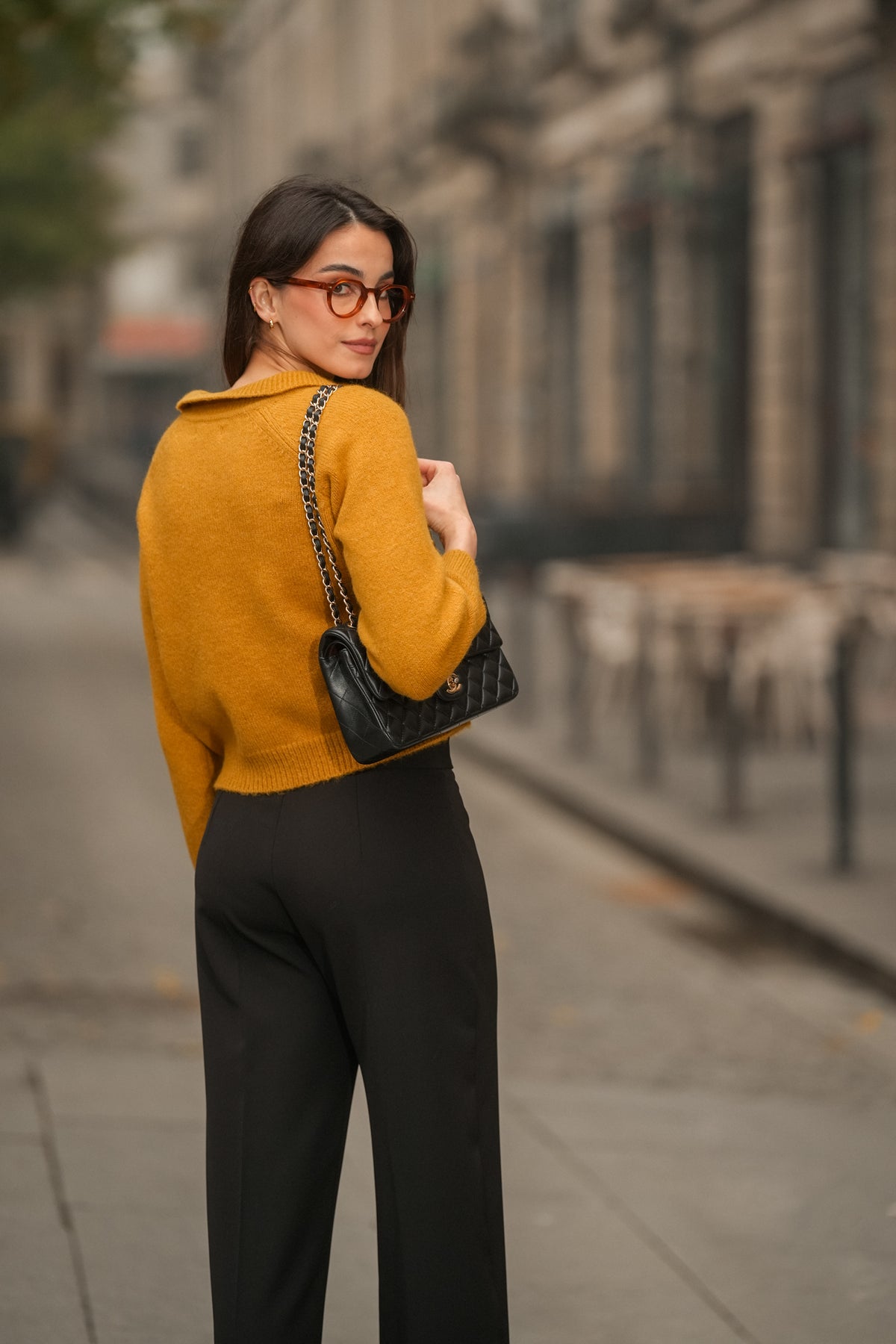 Calça Reta Preta