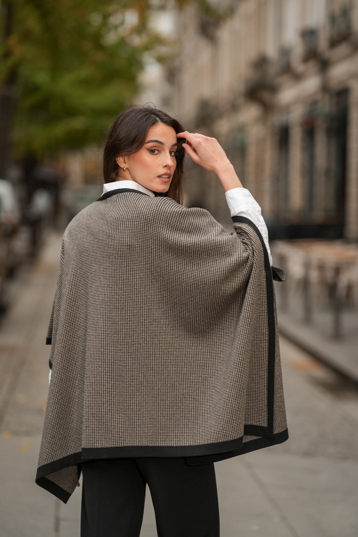 Casaco Capa Pied-de-Poule