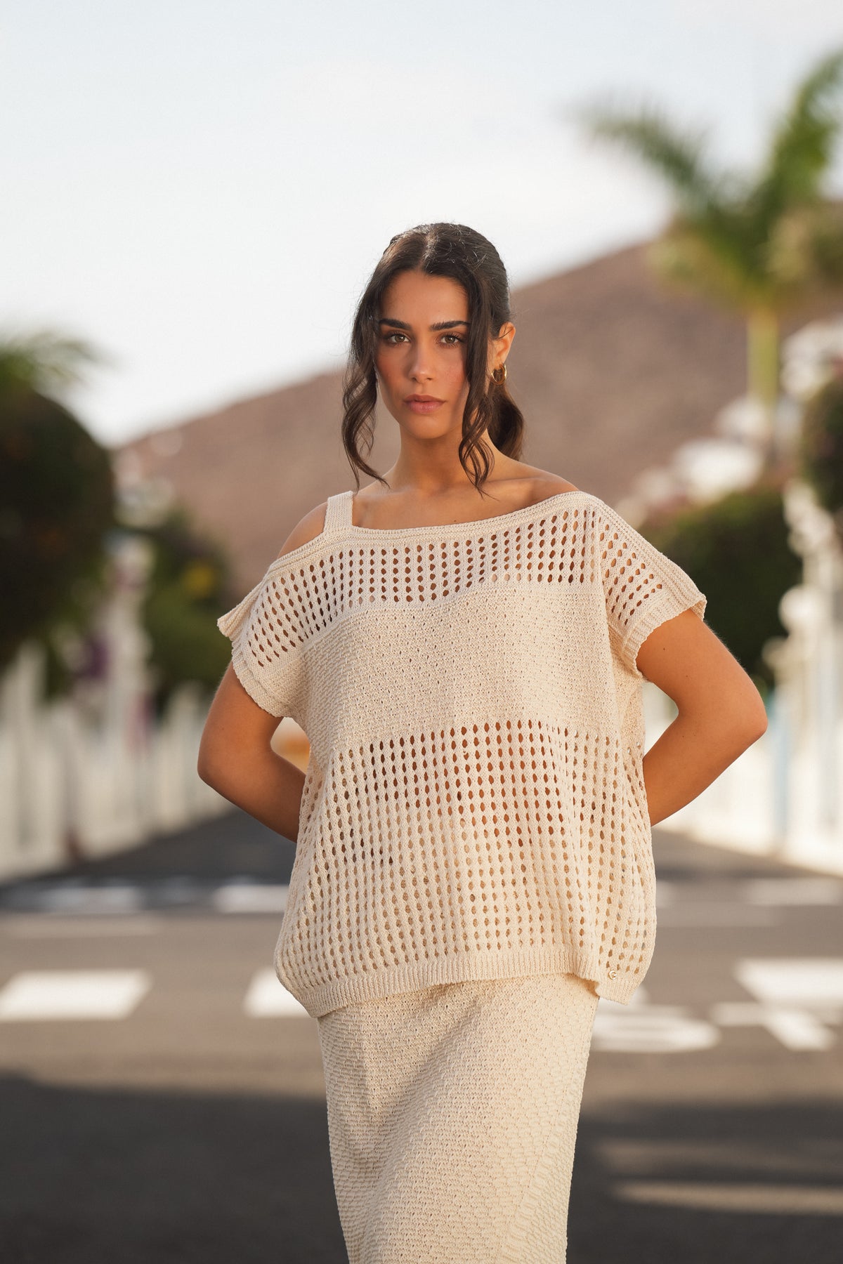 Túnica de Malha Perfurada