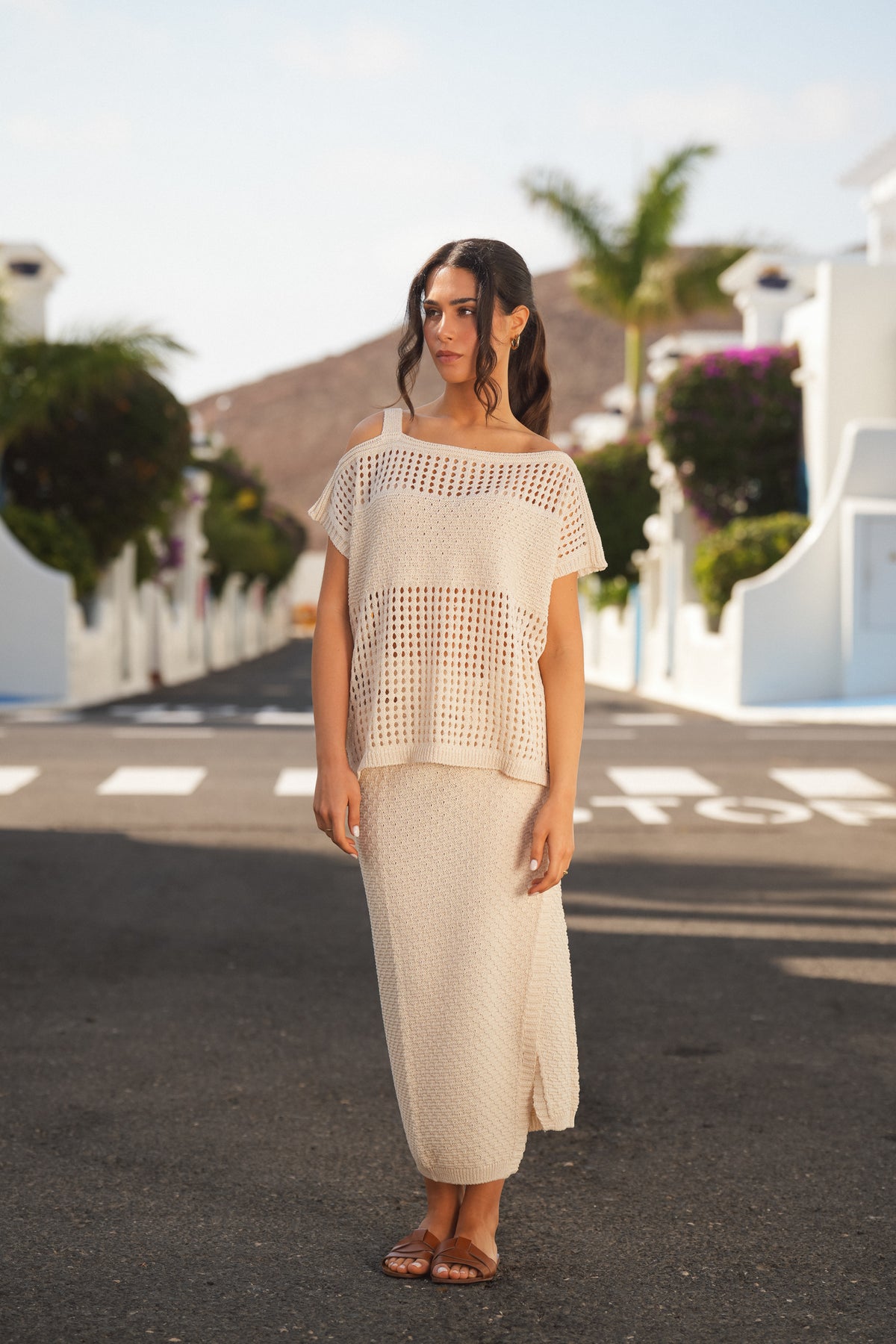 Túnica de Malha Perfurada