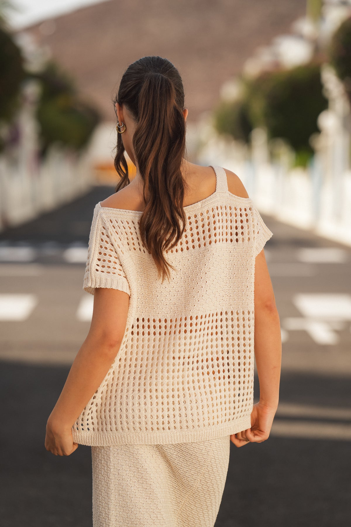 Túnica de Malha Perfurada