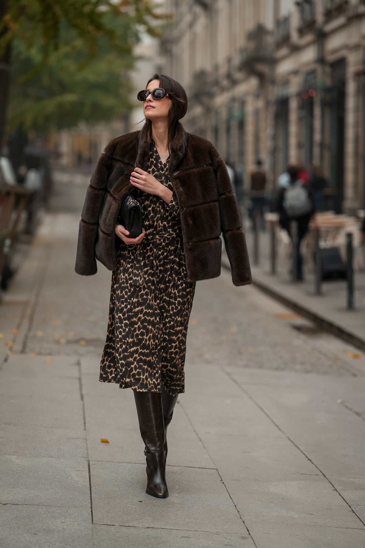 Vestido Animal Print em Viscose
