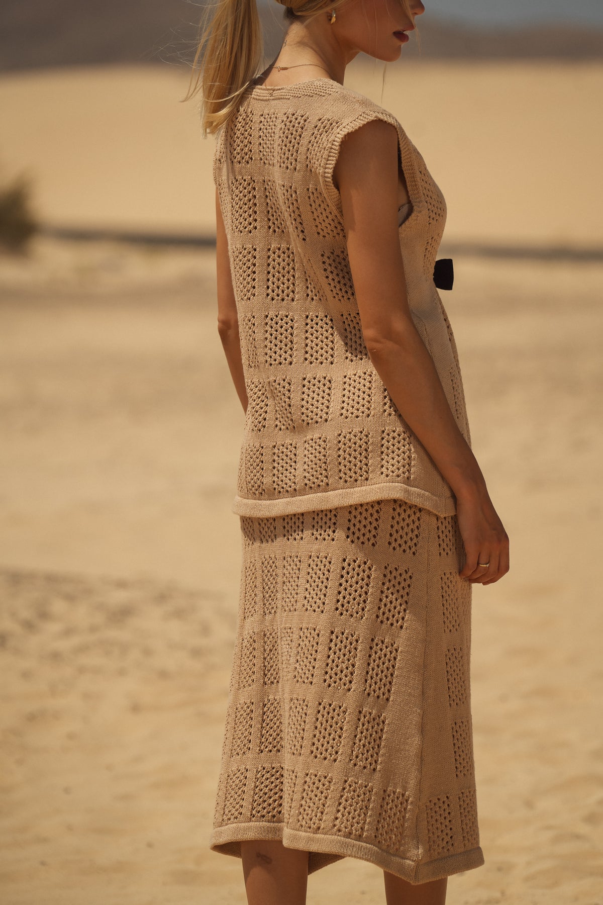 Saia de Malha Perfurada