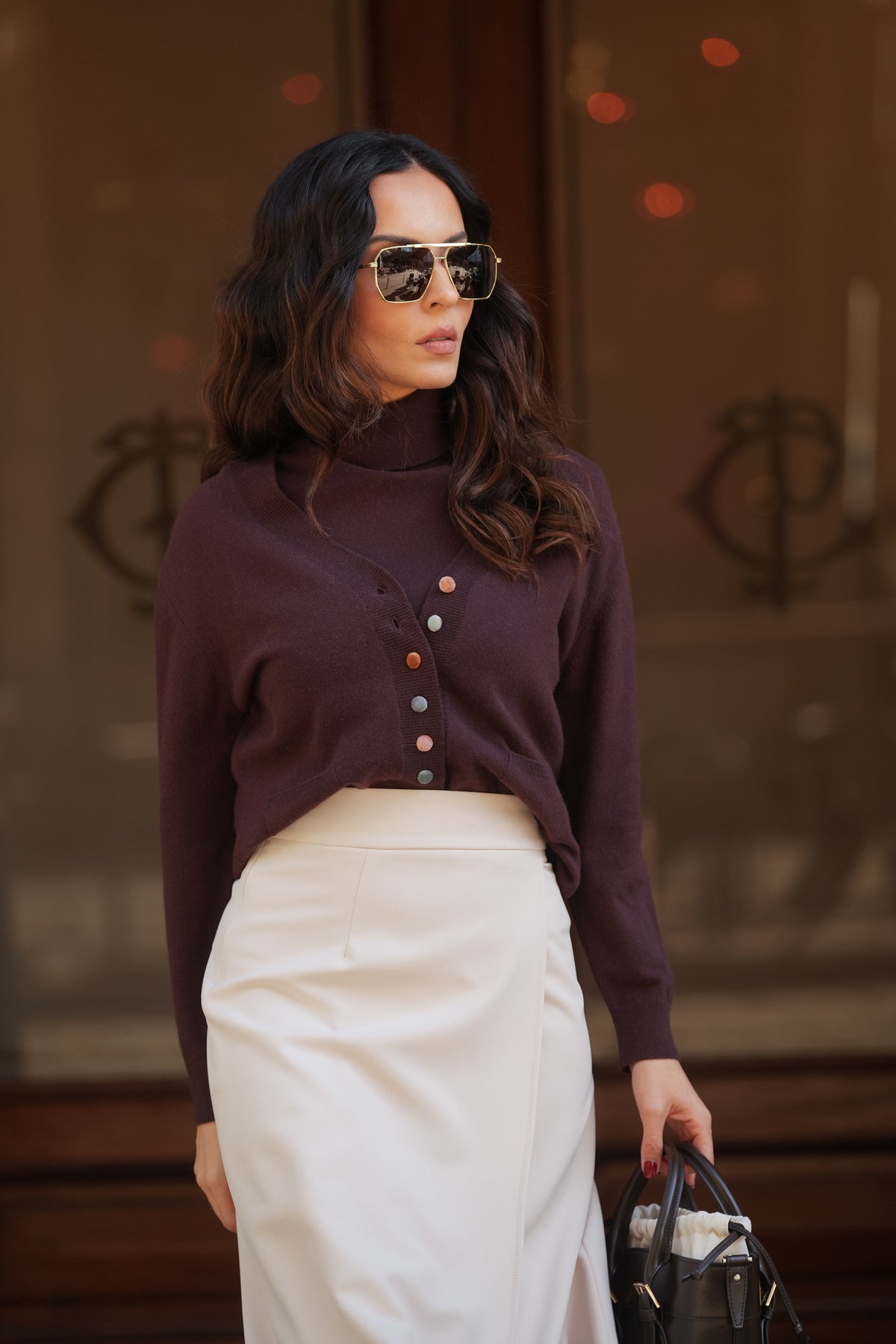 Cardigan Botões Multicolor