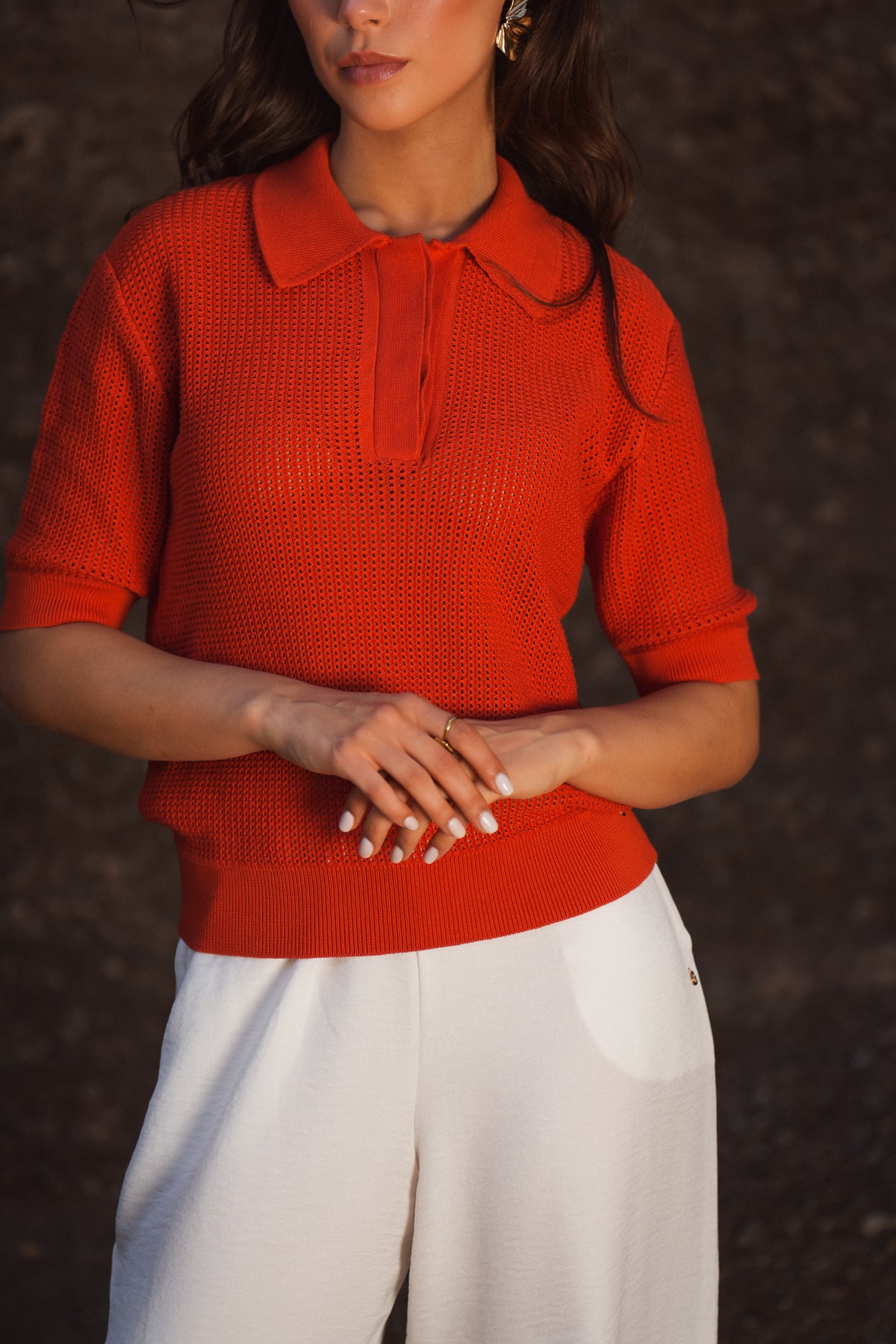 Polo de Malha Perfurada