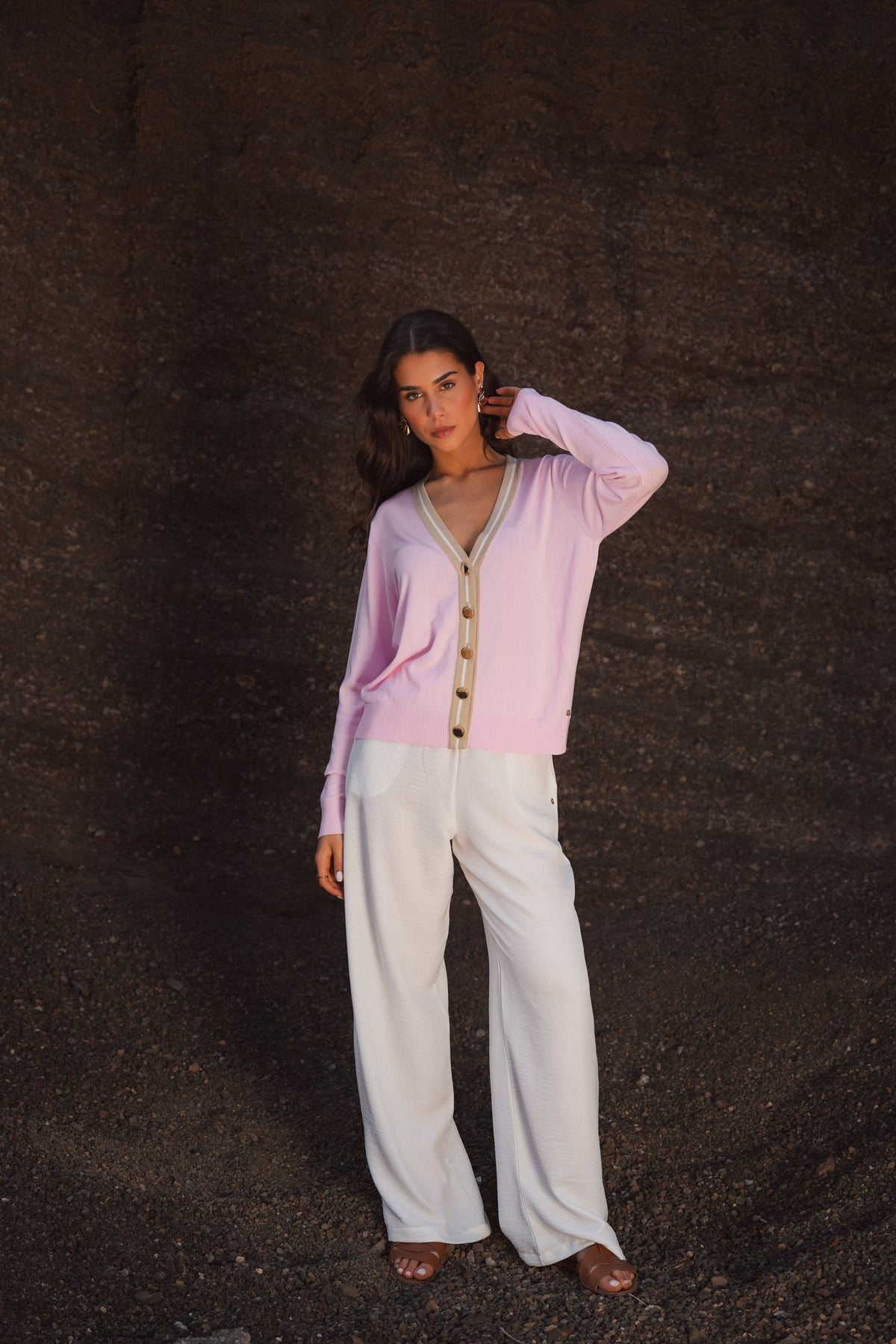 Camisola de Malha com Botões