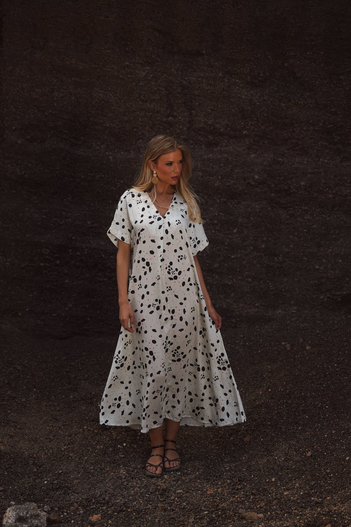 Vestido Comprido em Viscose