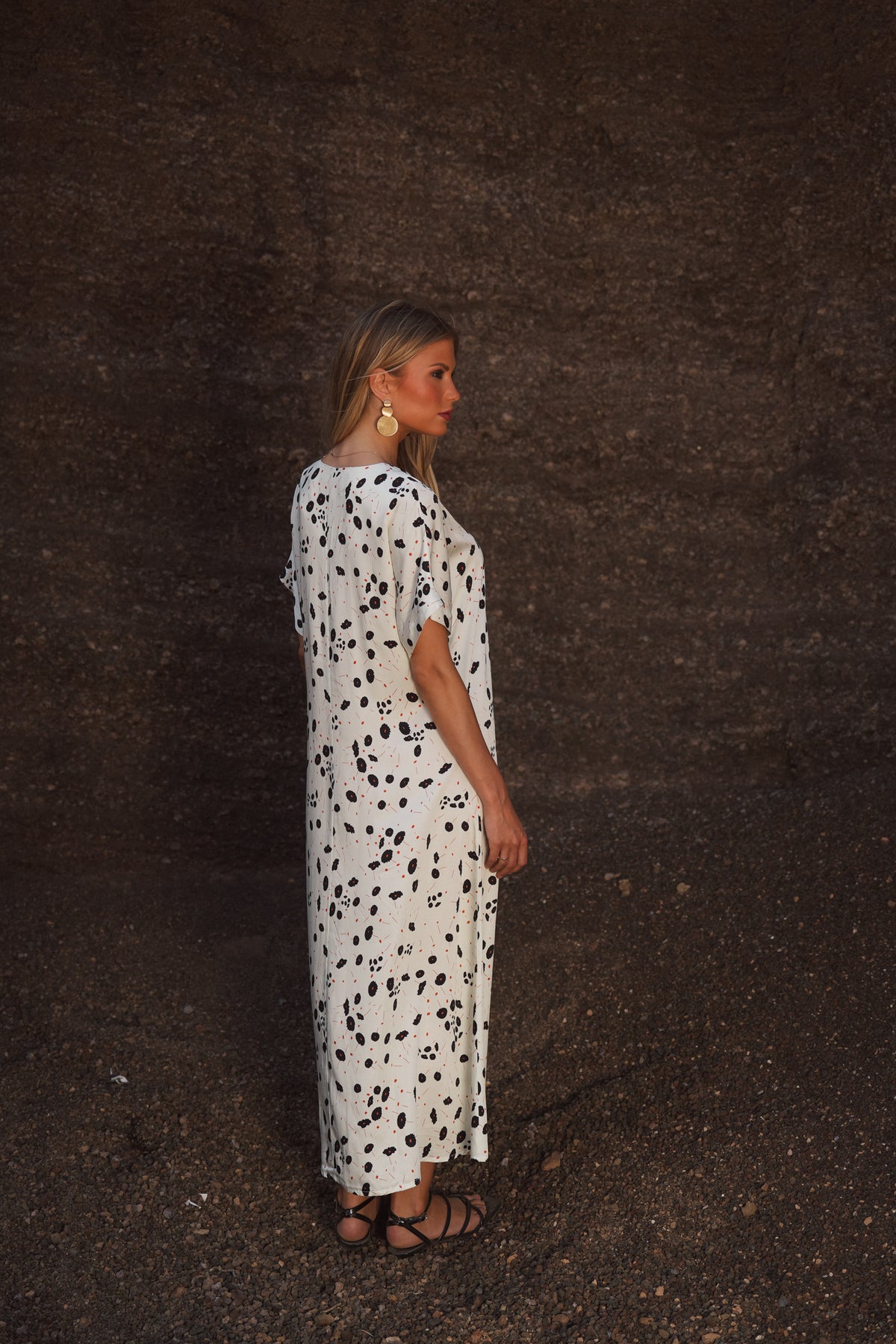 Vestido Comprido em Viscose | GUIMANOS – vista 2