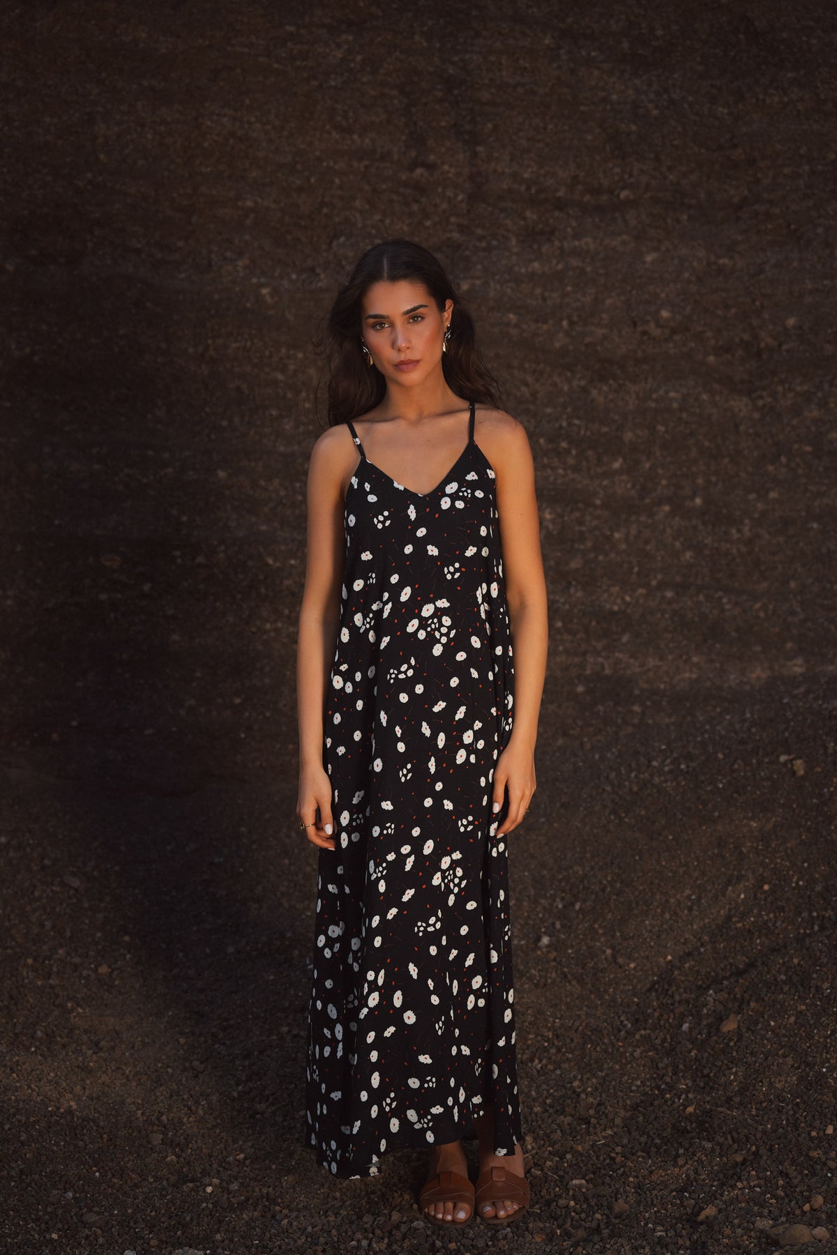 Vestido Midi Fluido Estampado