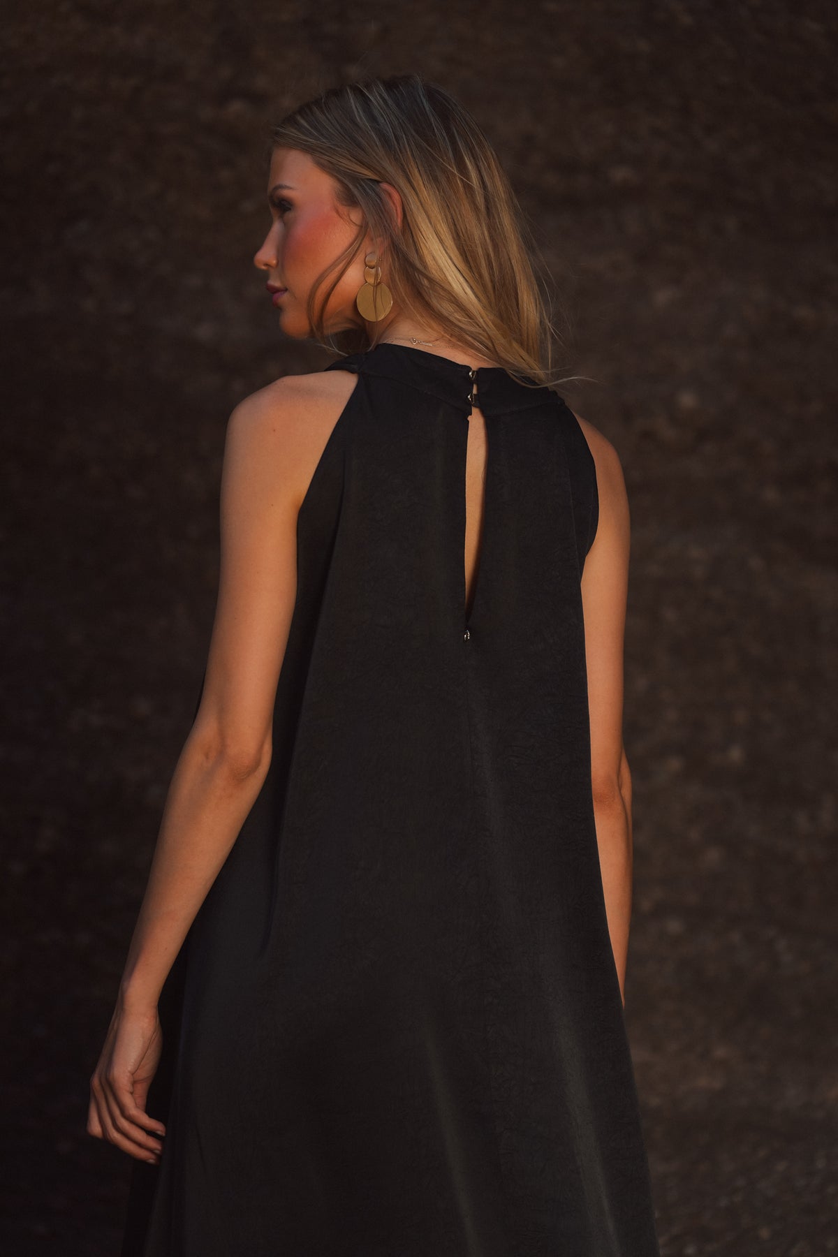 Vestido Comprido com Franjas