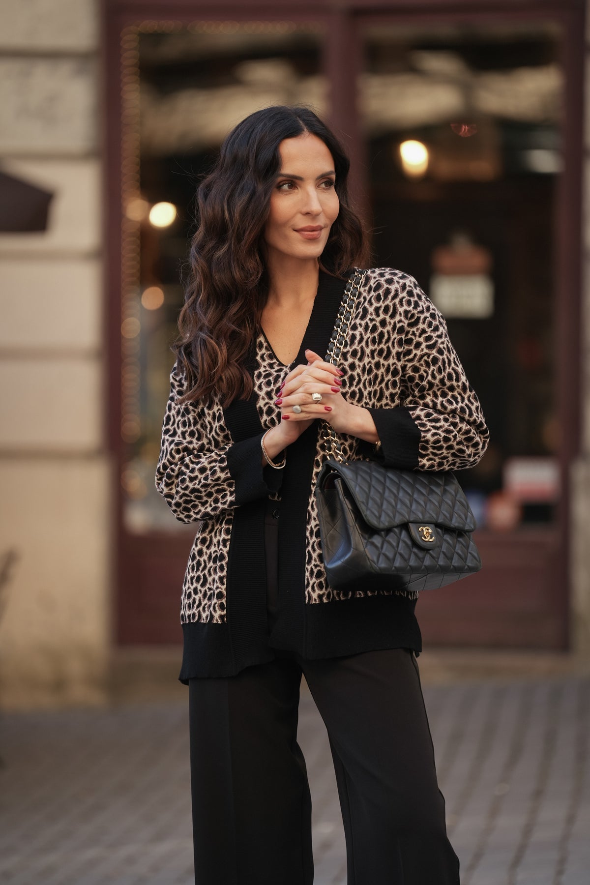 Camisola de Bico Animal Print