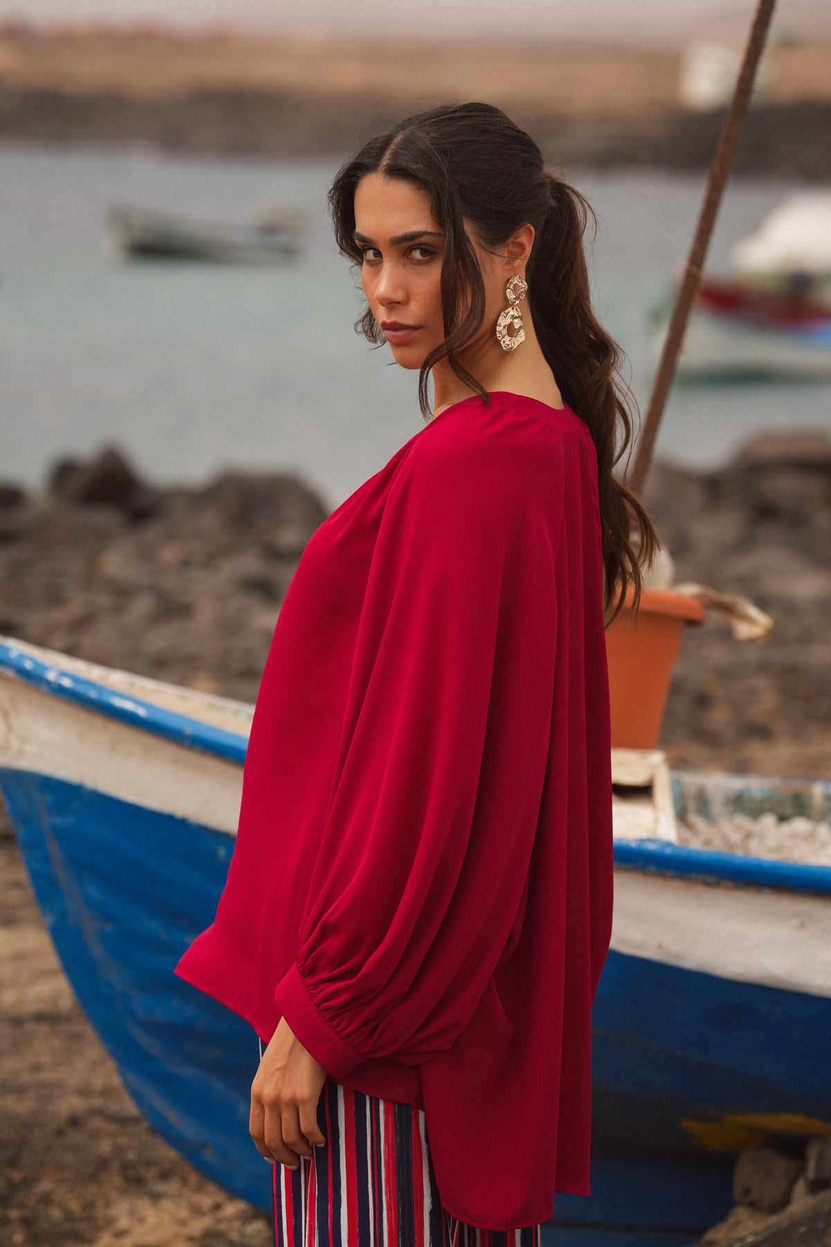 Blusa Fluida Vermelha