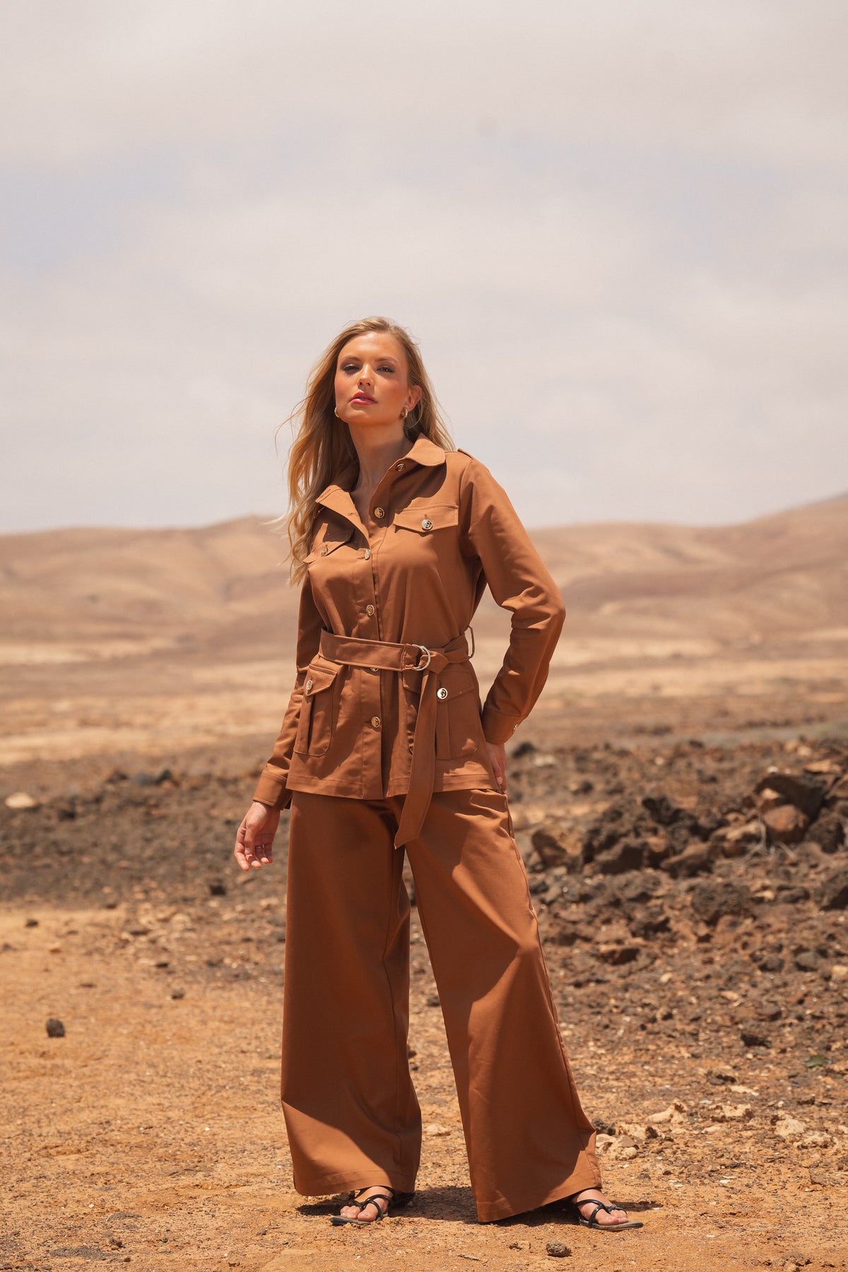 Casaco Safari Cintado