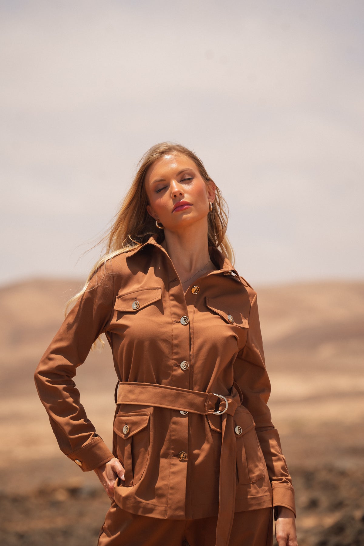 Casaco Safari Cintado