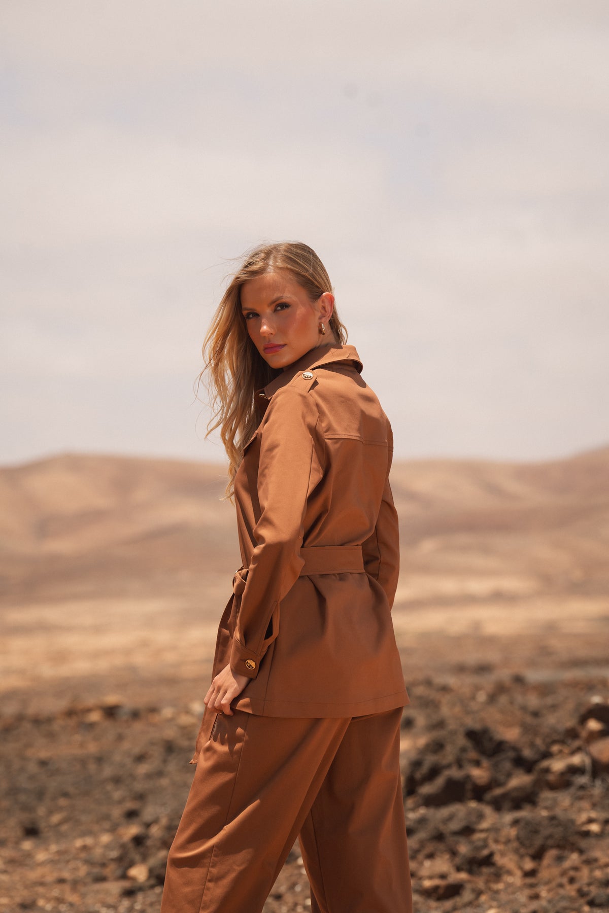 Casaco Safari Cintado