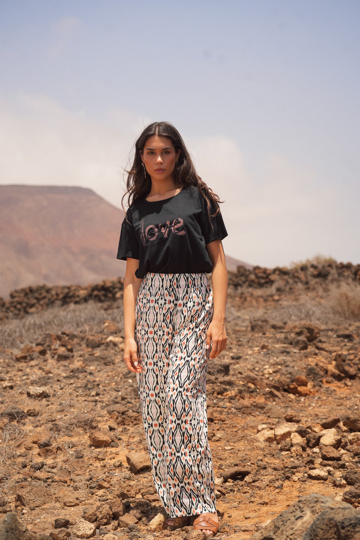 Calça Fluida Estampada | GUIMANOS