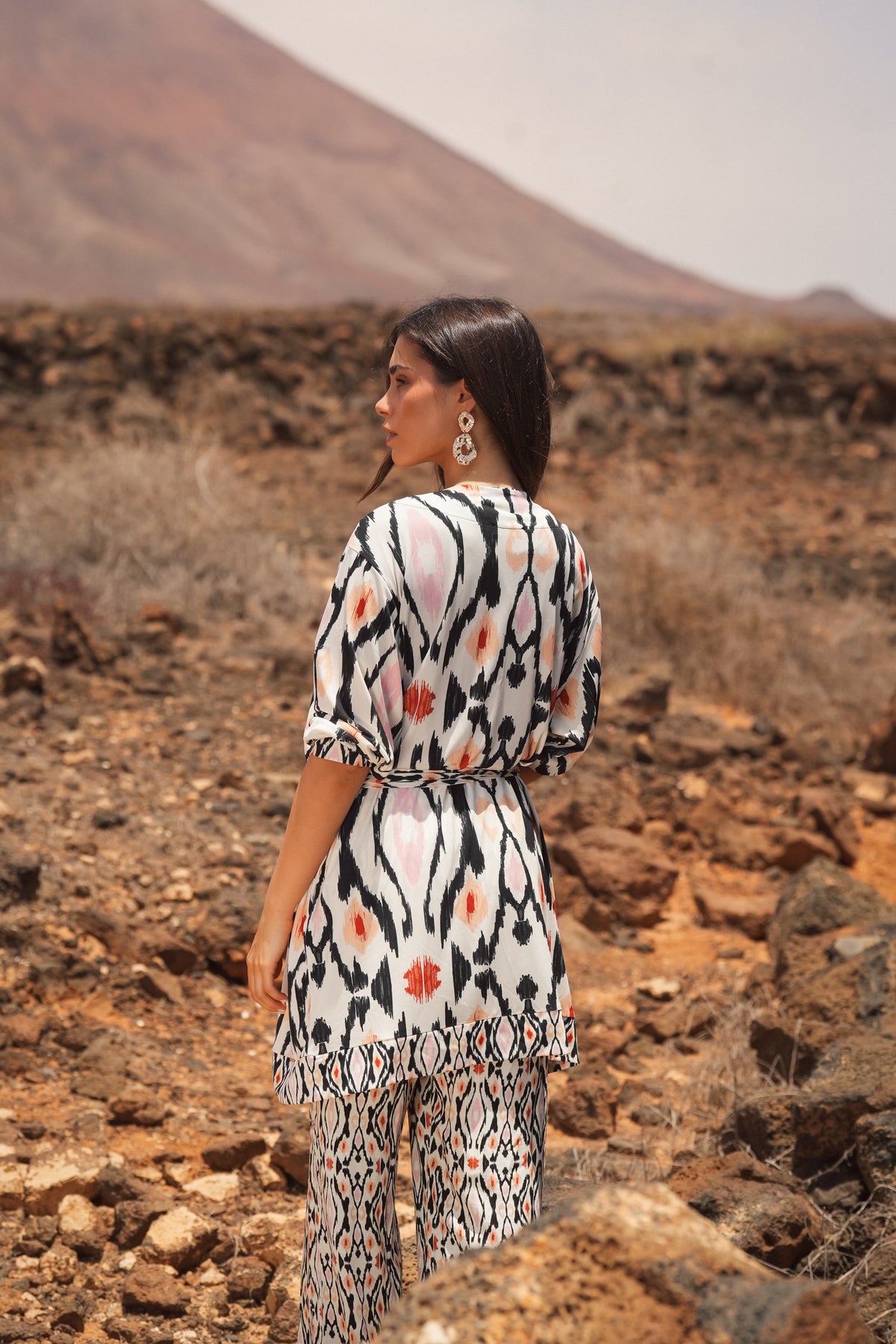 Kimono Estampado Fluido