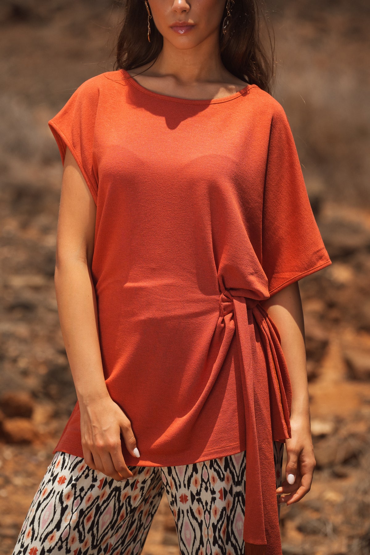 Tunic with a Side Knot