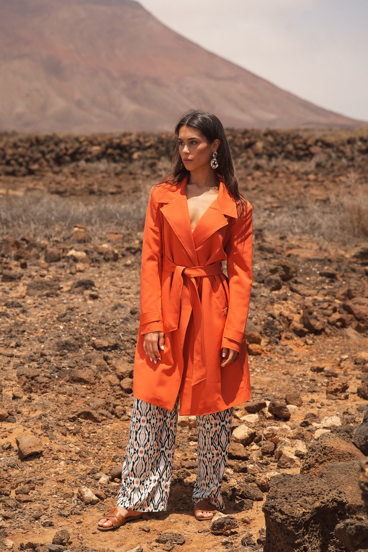 Trench Coat Fluido com Cinto | GUIMANOS