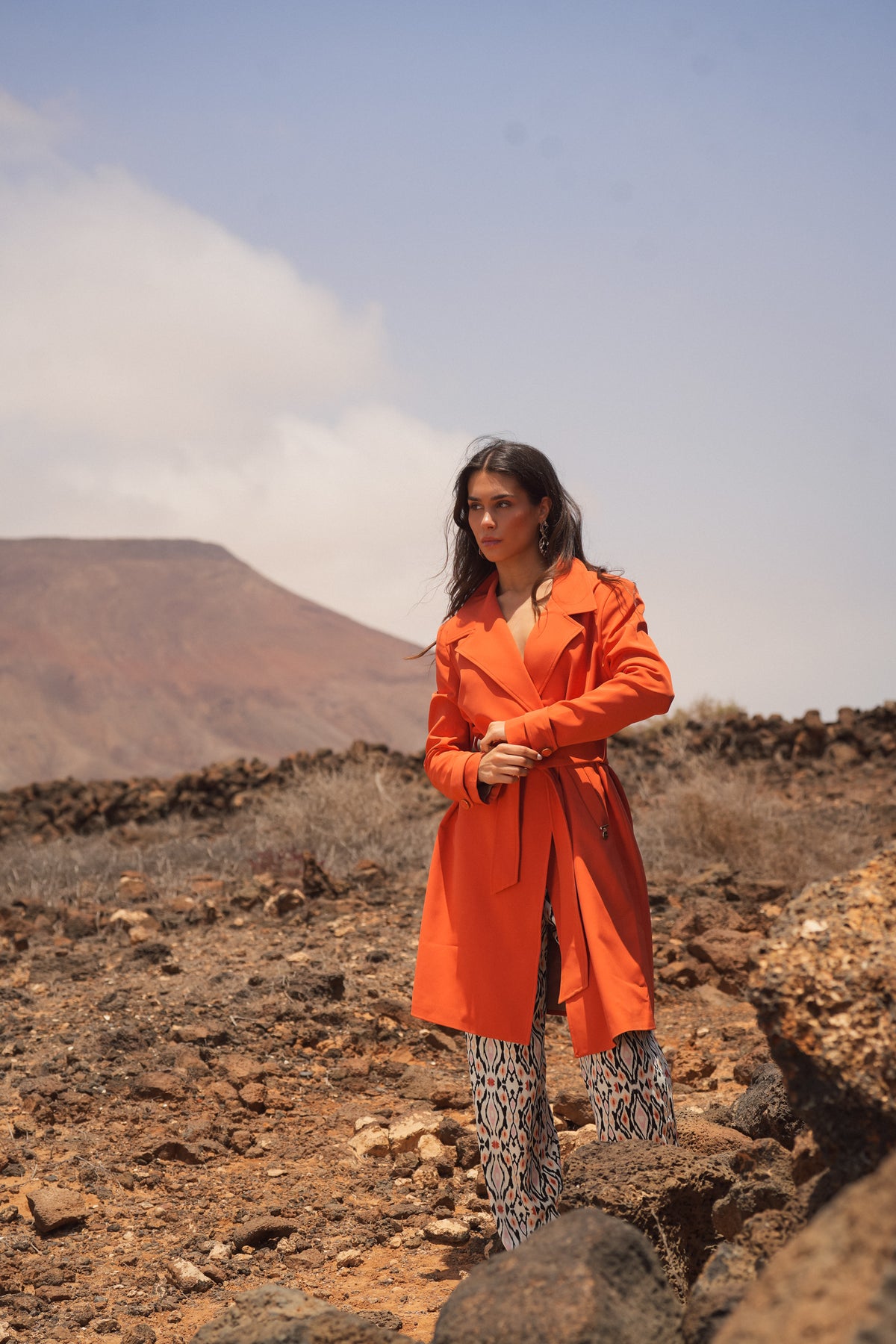 Trench Coat Fluido com Cinto | GUIMANOS – vista 2
