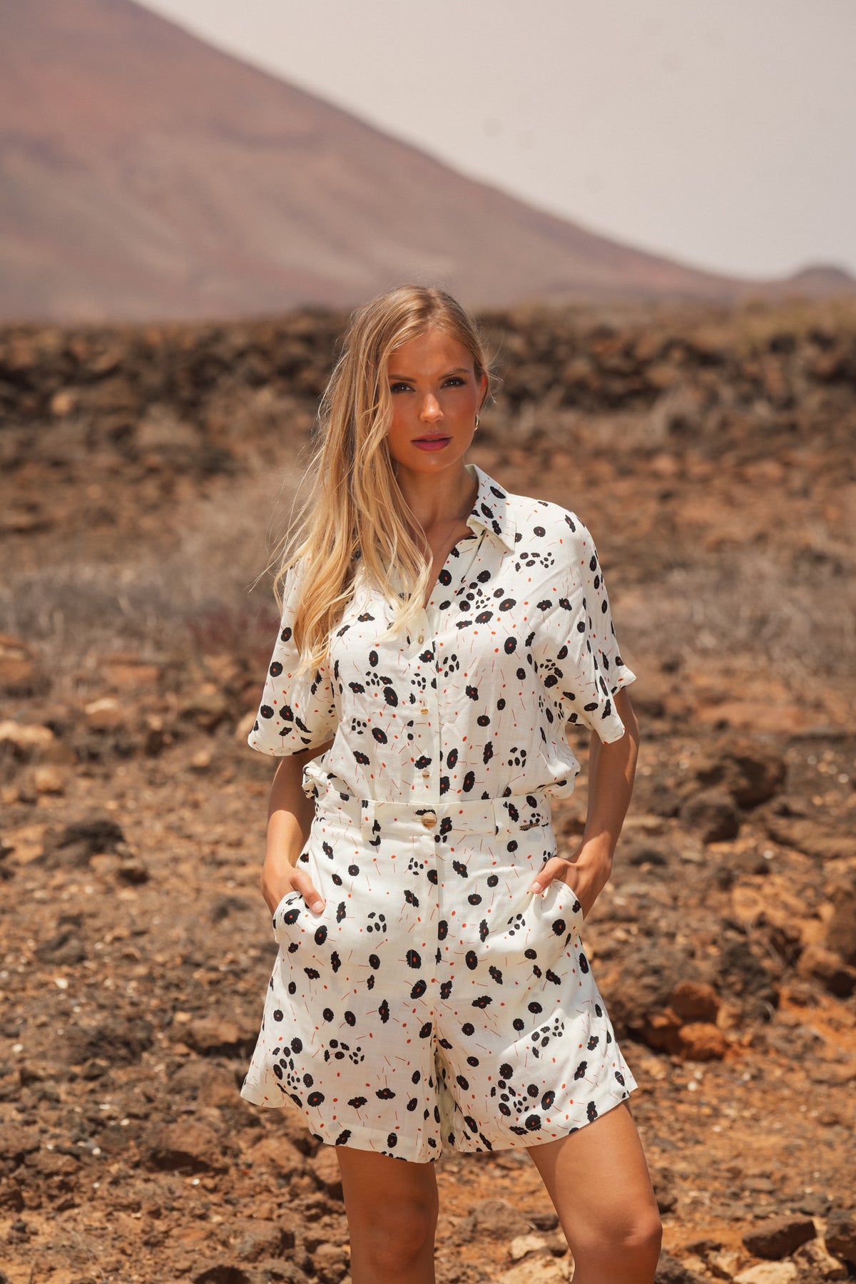 Blusa Fluida Estampado Orgânico