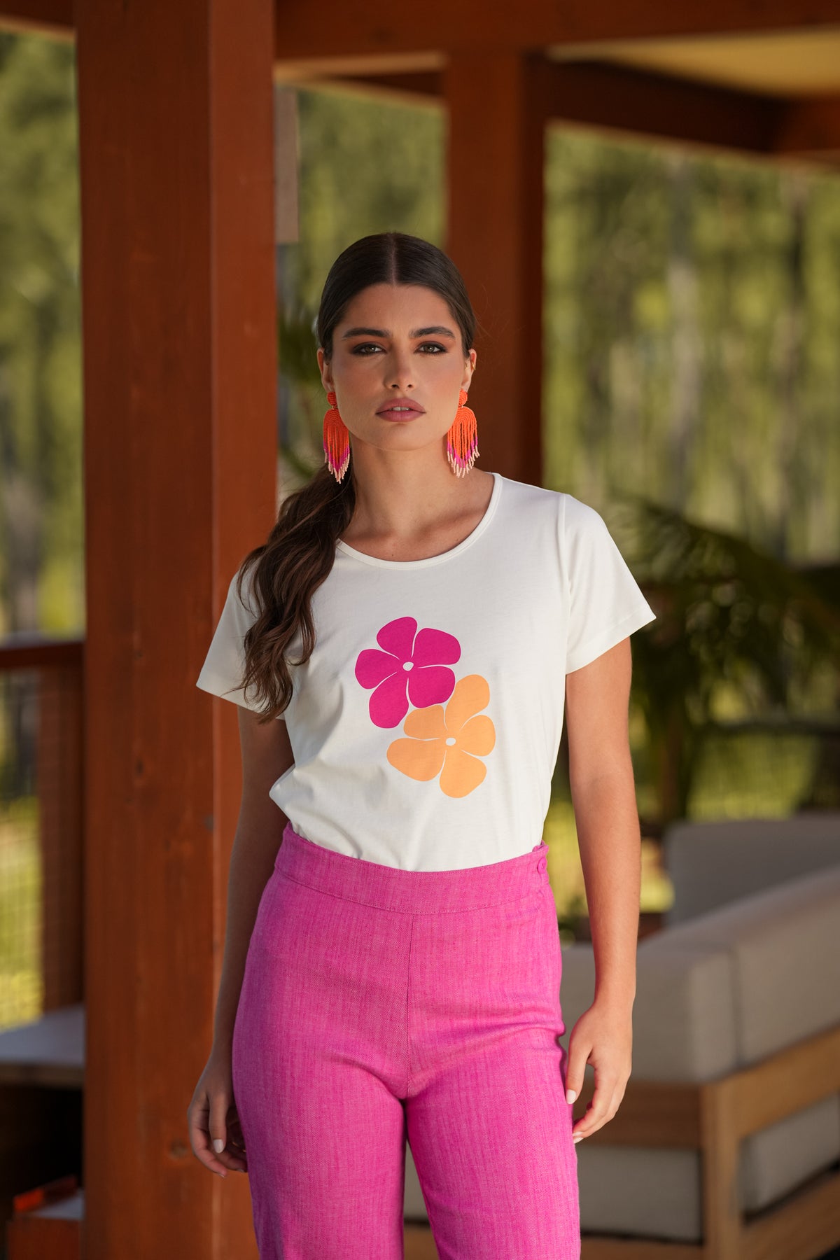 T-shirt Flores