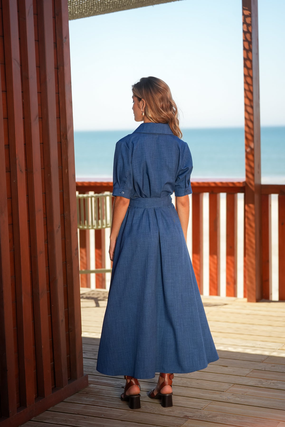 Vestido Midi Botões | GUIMANOS – vista 3