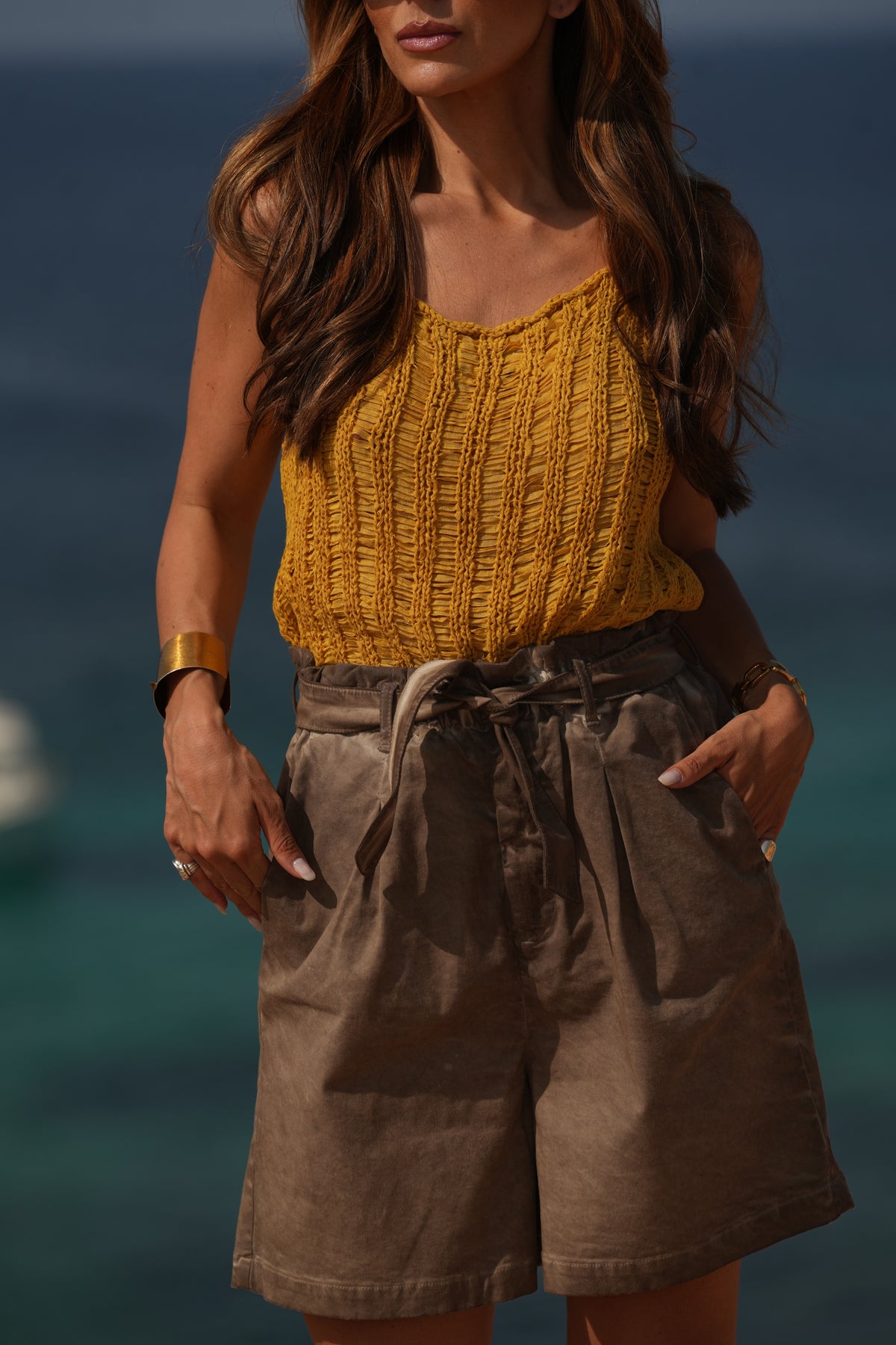 Elastic Shorts and Belt