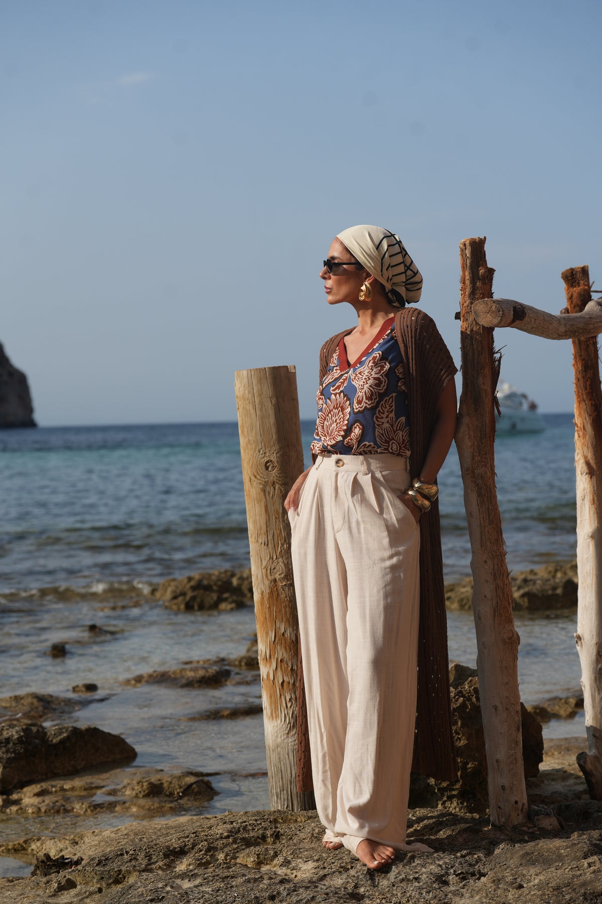 Printed Linen T-shirt