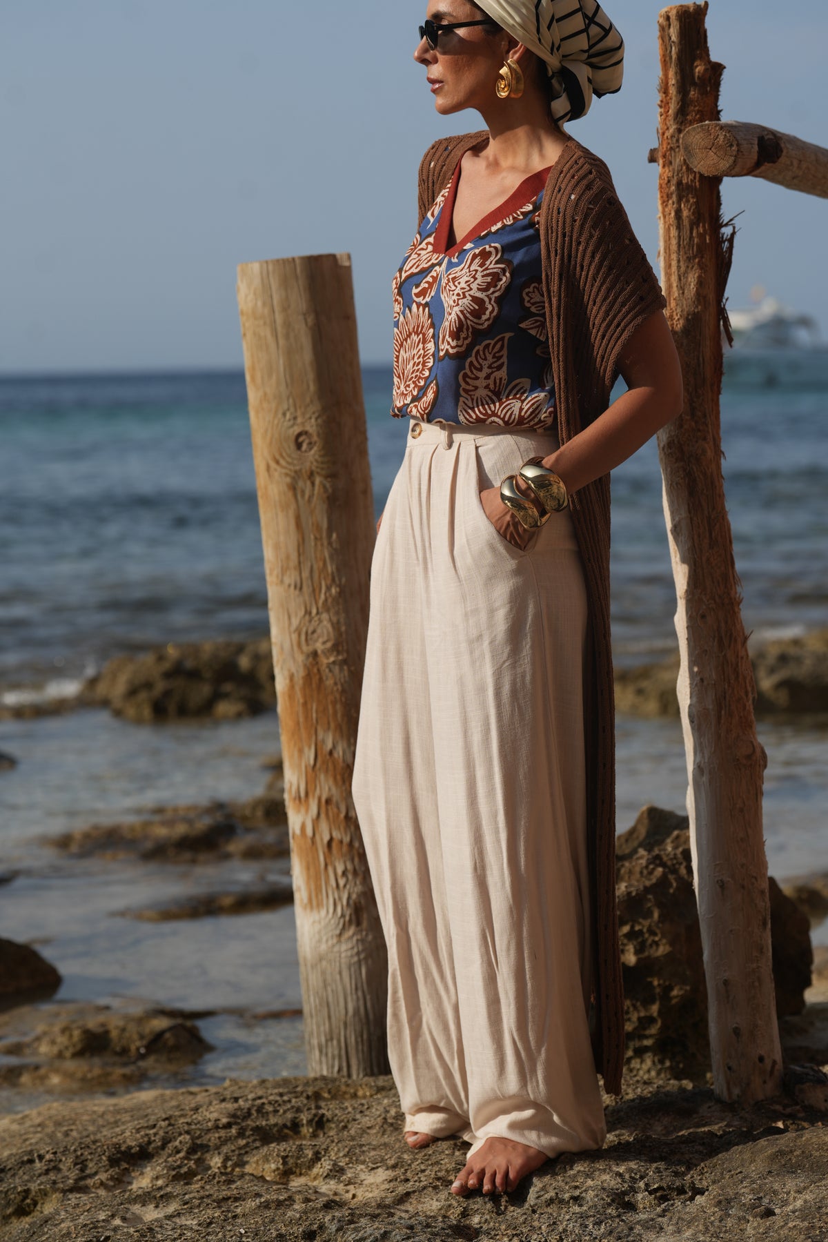 Printed Linen T-shirt