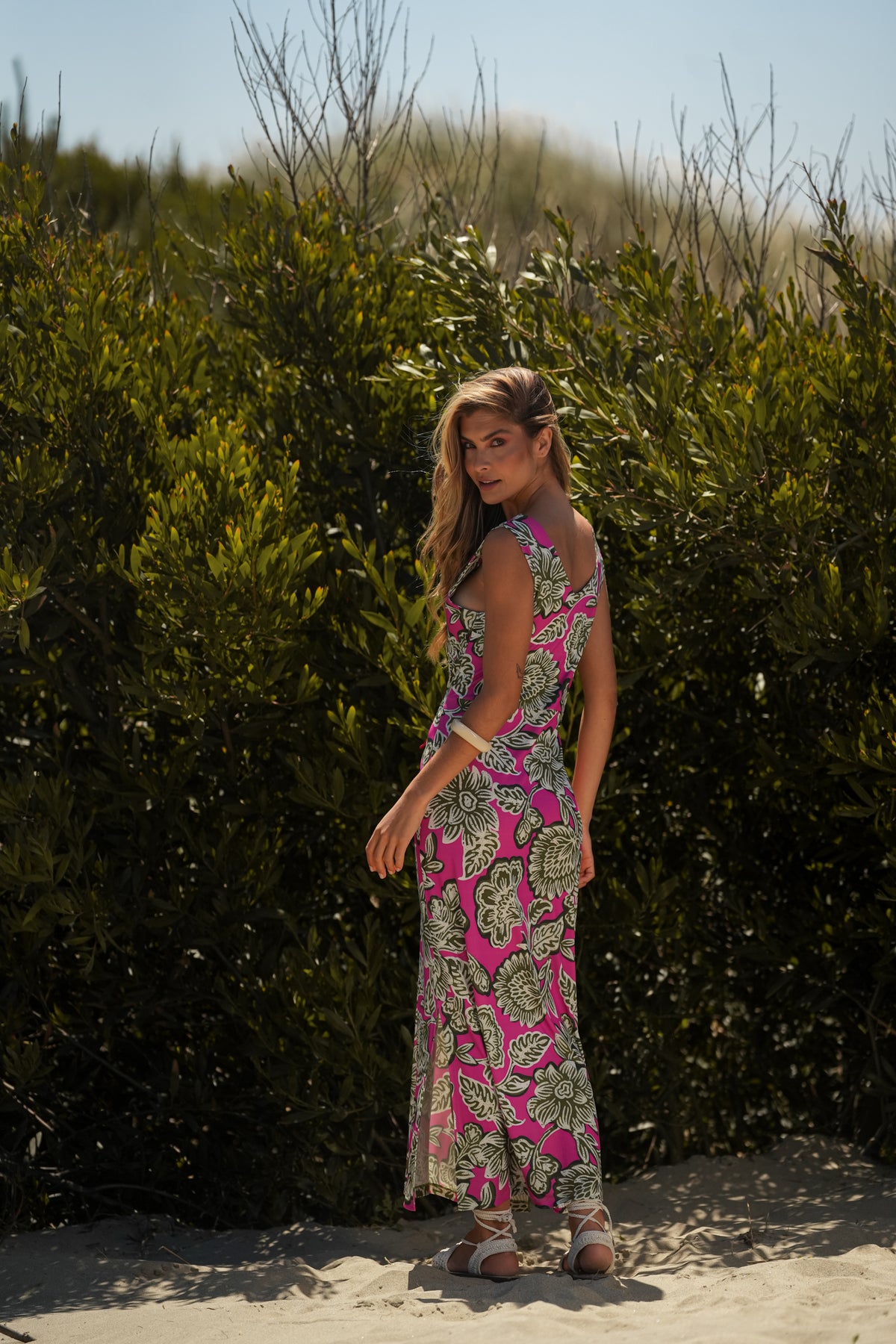 Vestido Decote V Abertura | GUIMANOS – vista 4