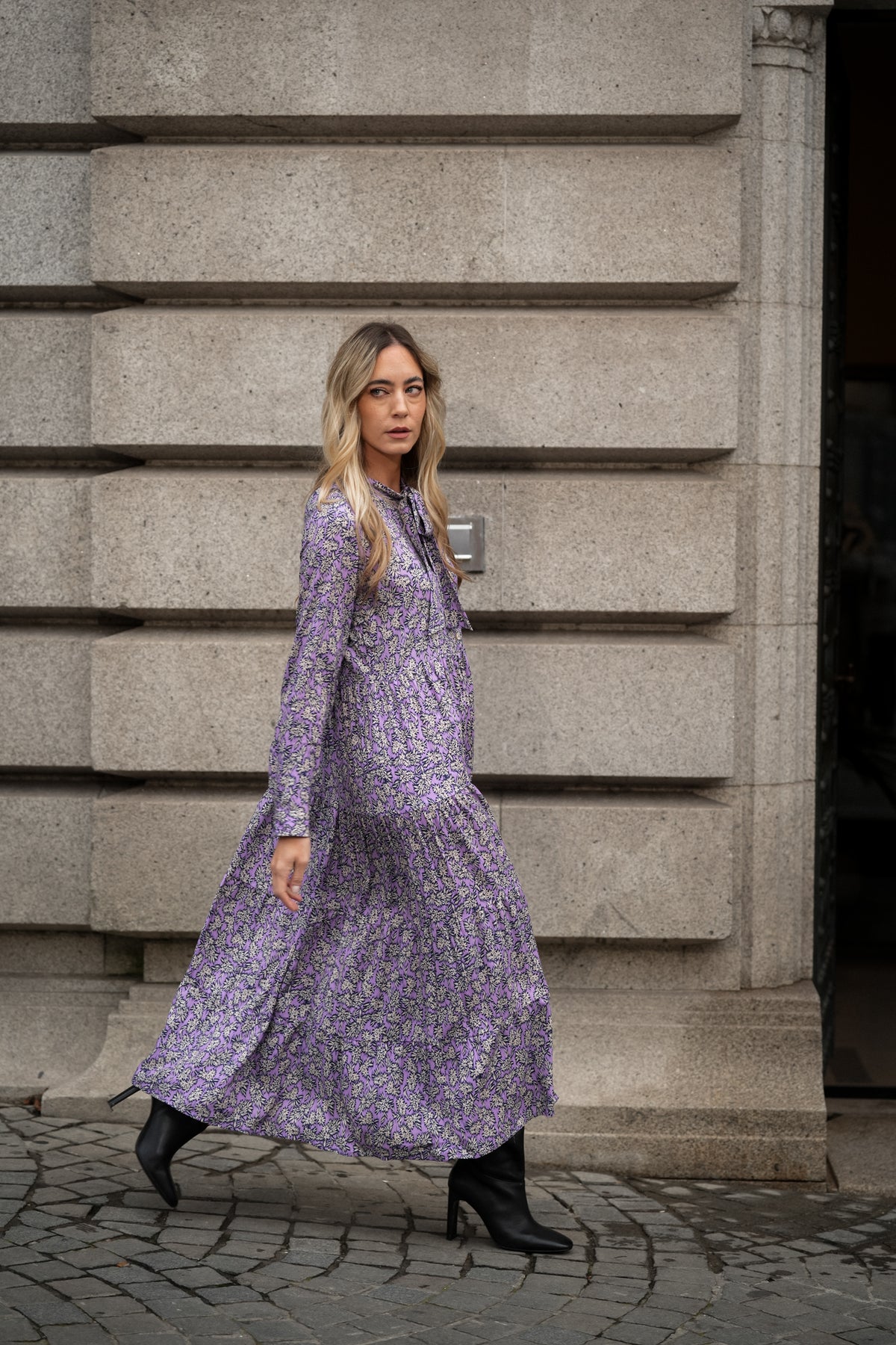 Vestido Comprido com Laço