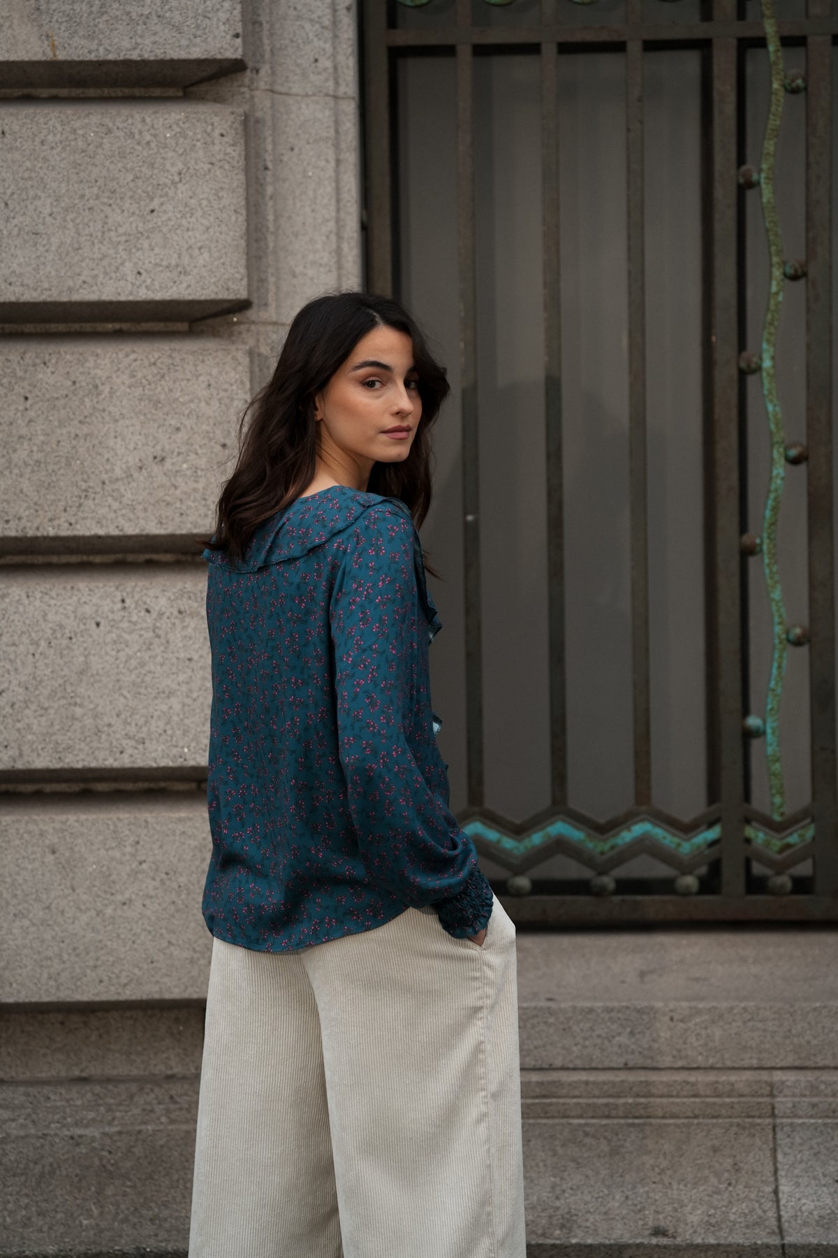 Blusa Estampada com Folho