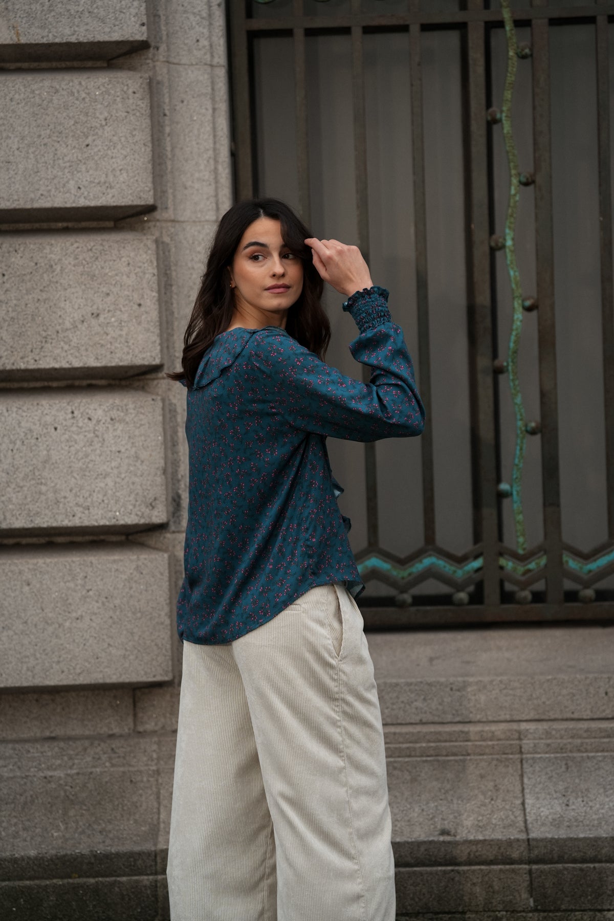 Blusa Estampada com Folho